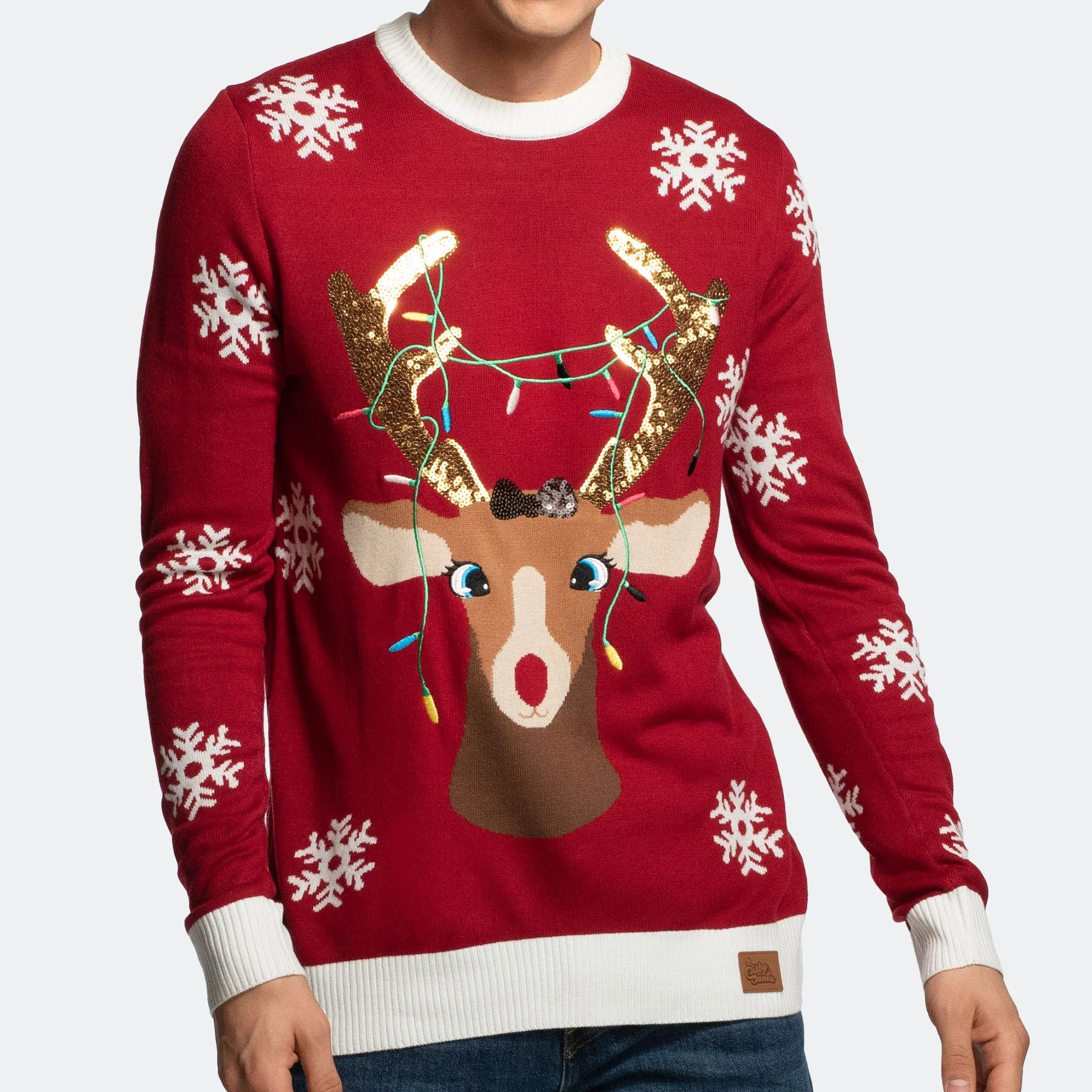 Men's Reindeer Christmas Sweater - Image 6