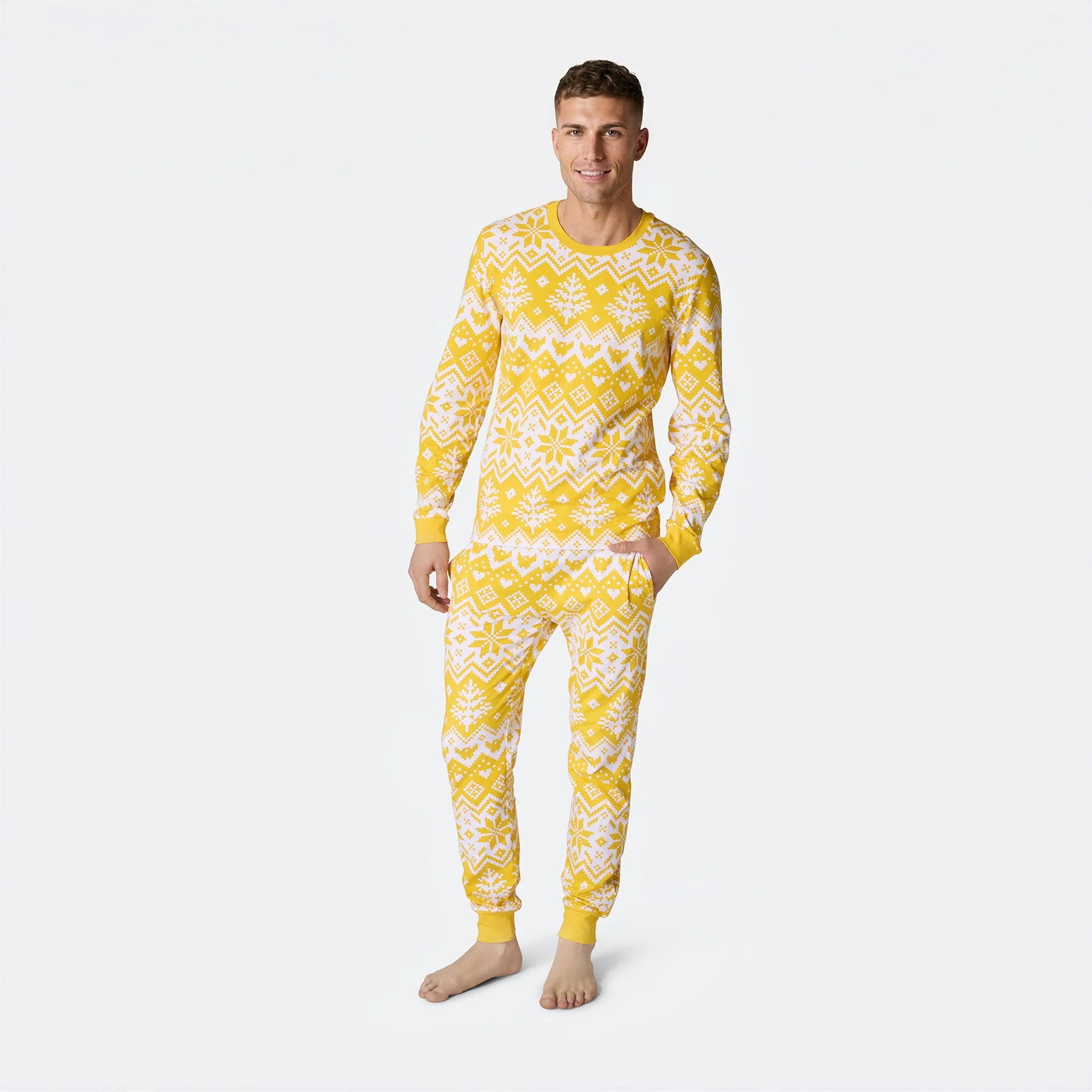 Men's Knit Print Easter Pyjamas - Image 2