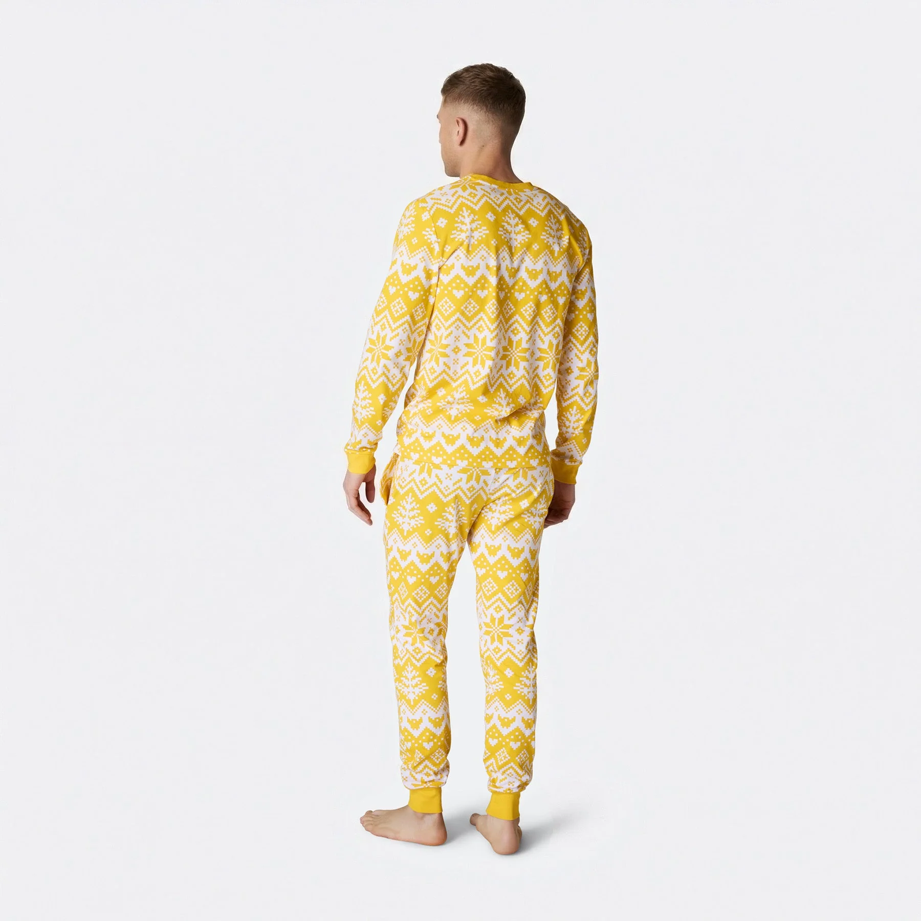 Men's Knit Print Easter Pyjamas - Image 3