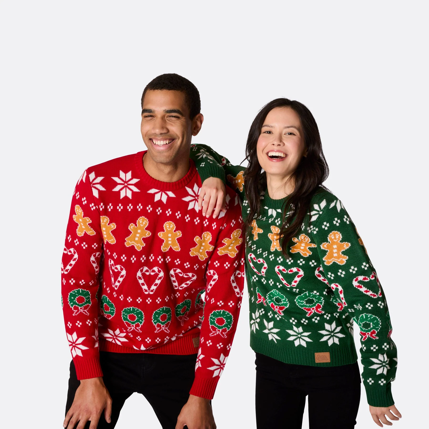 Men's Family Green Christmas Sweater - Image 5