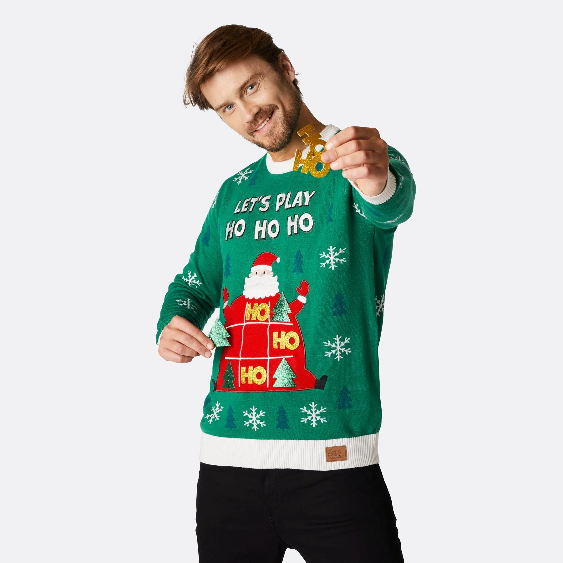 Men's Ho Ho Ho Christmas Sweater - Image 2