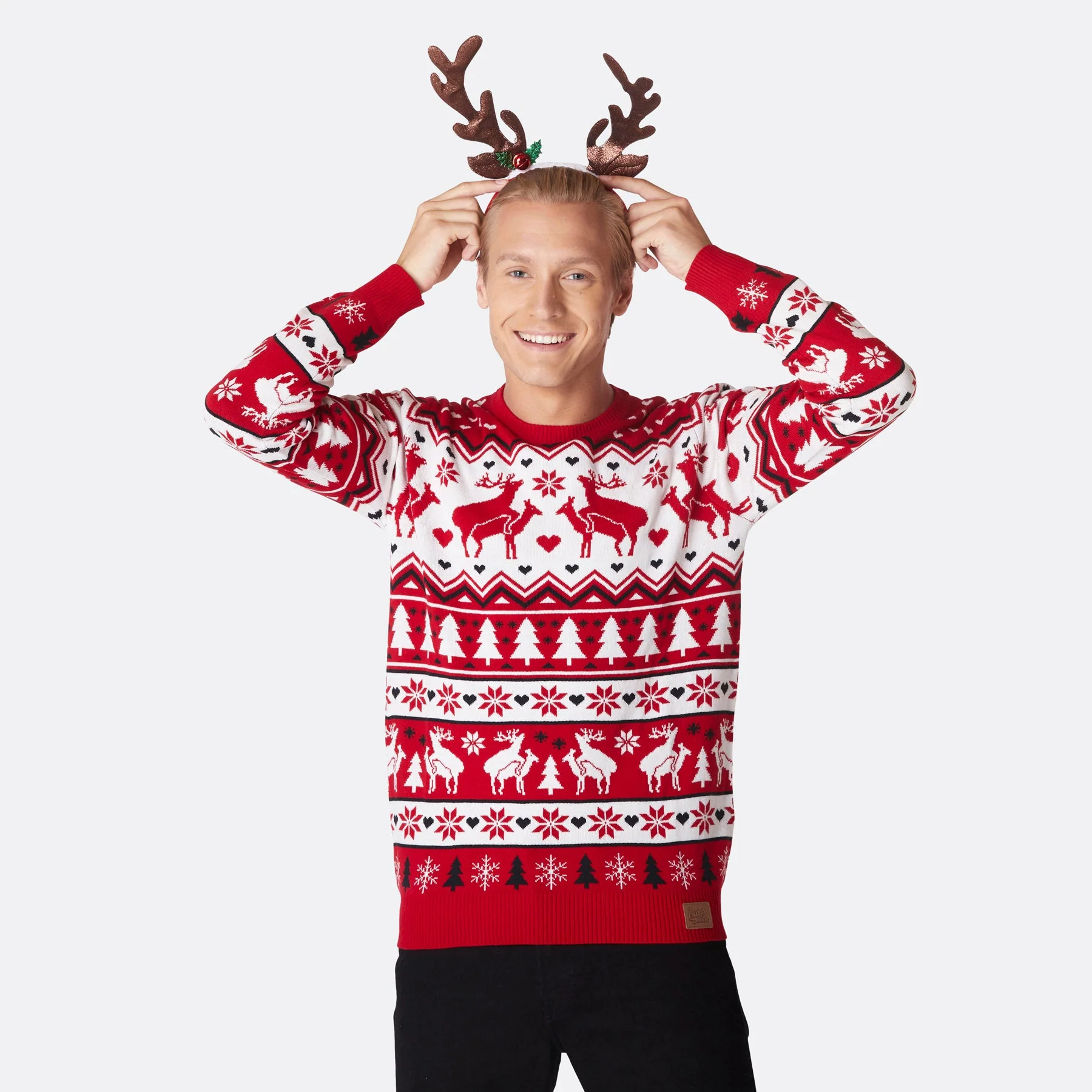 Men's Humping Reindeers Christmas Sweater - Image 2