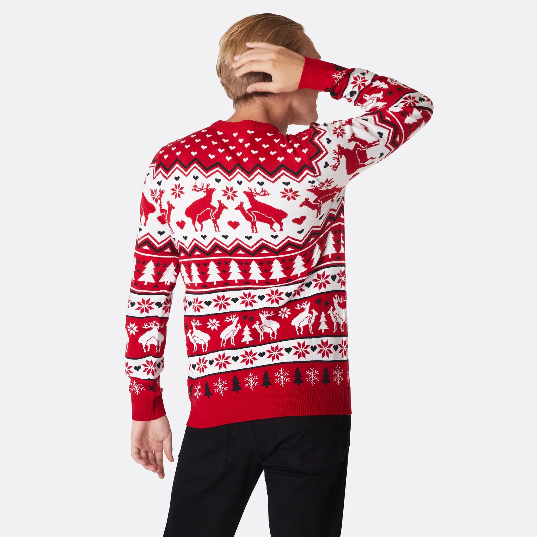 Men's Humping Reindeers Christmas Sweater - Image 3