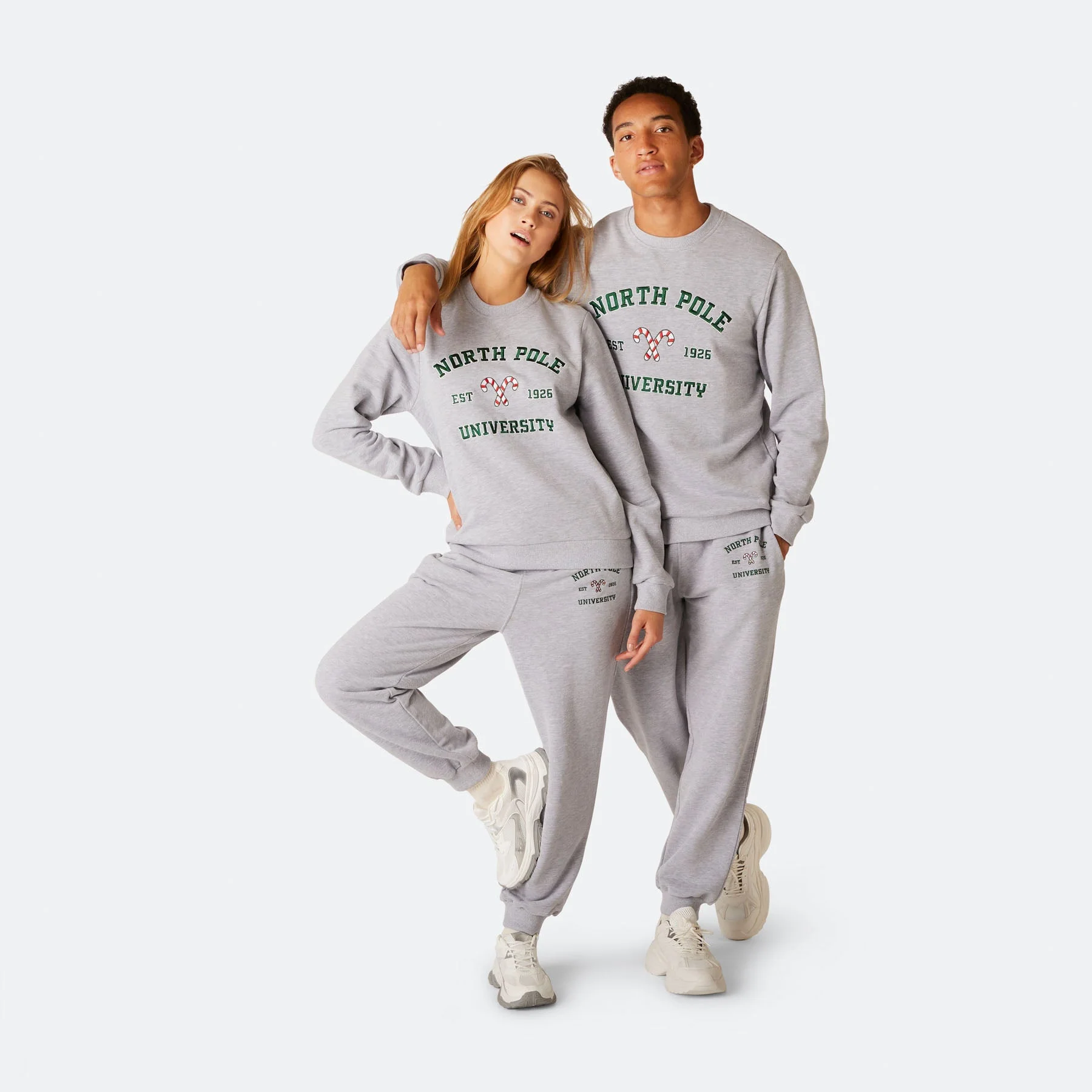 Men's North Pole University Christmas Sweat Set - Image 3