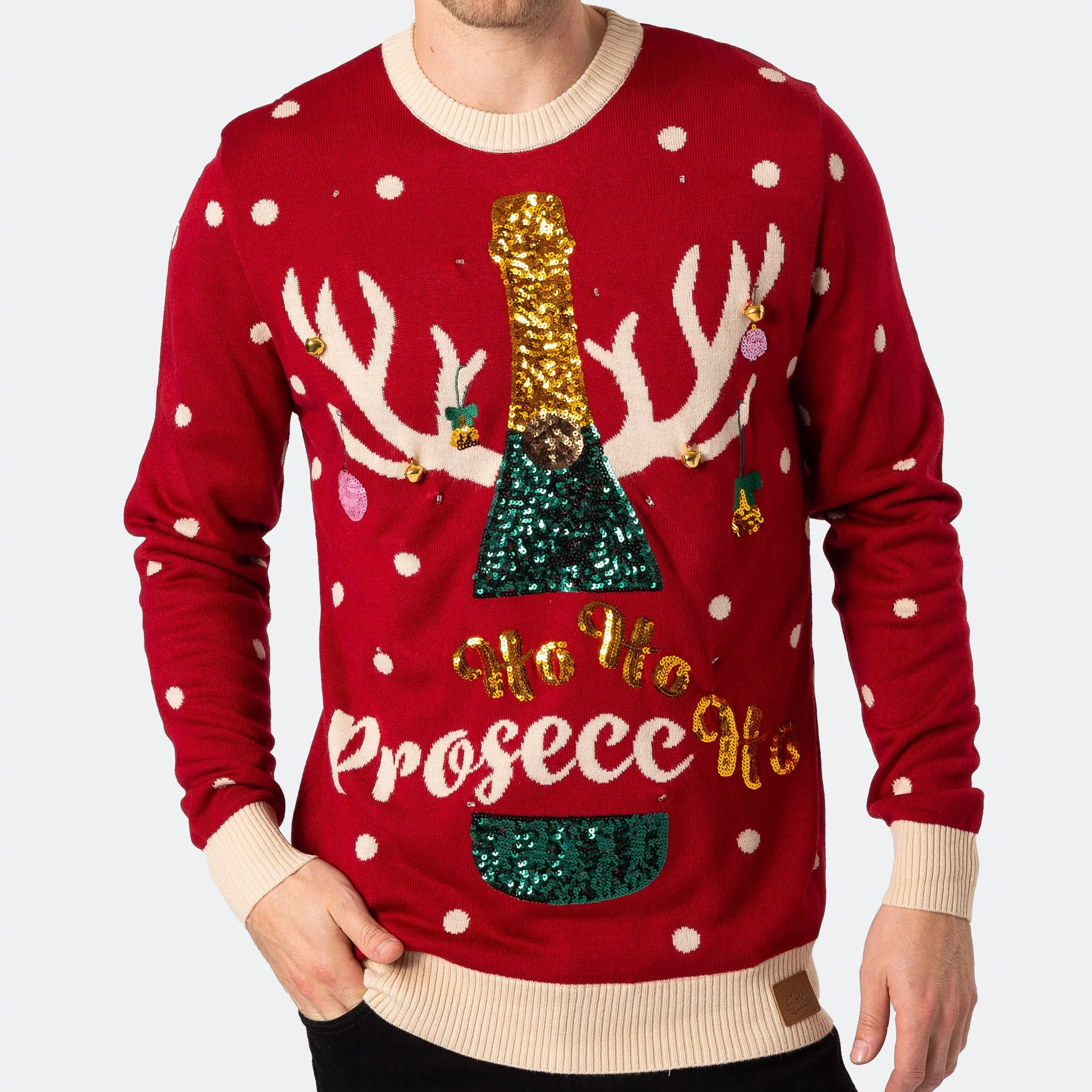 Men's Prosecco Christmas Sweater - Image 6
