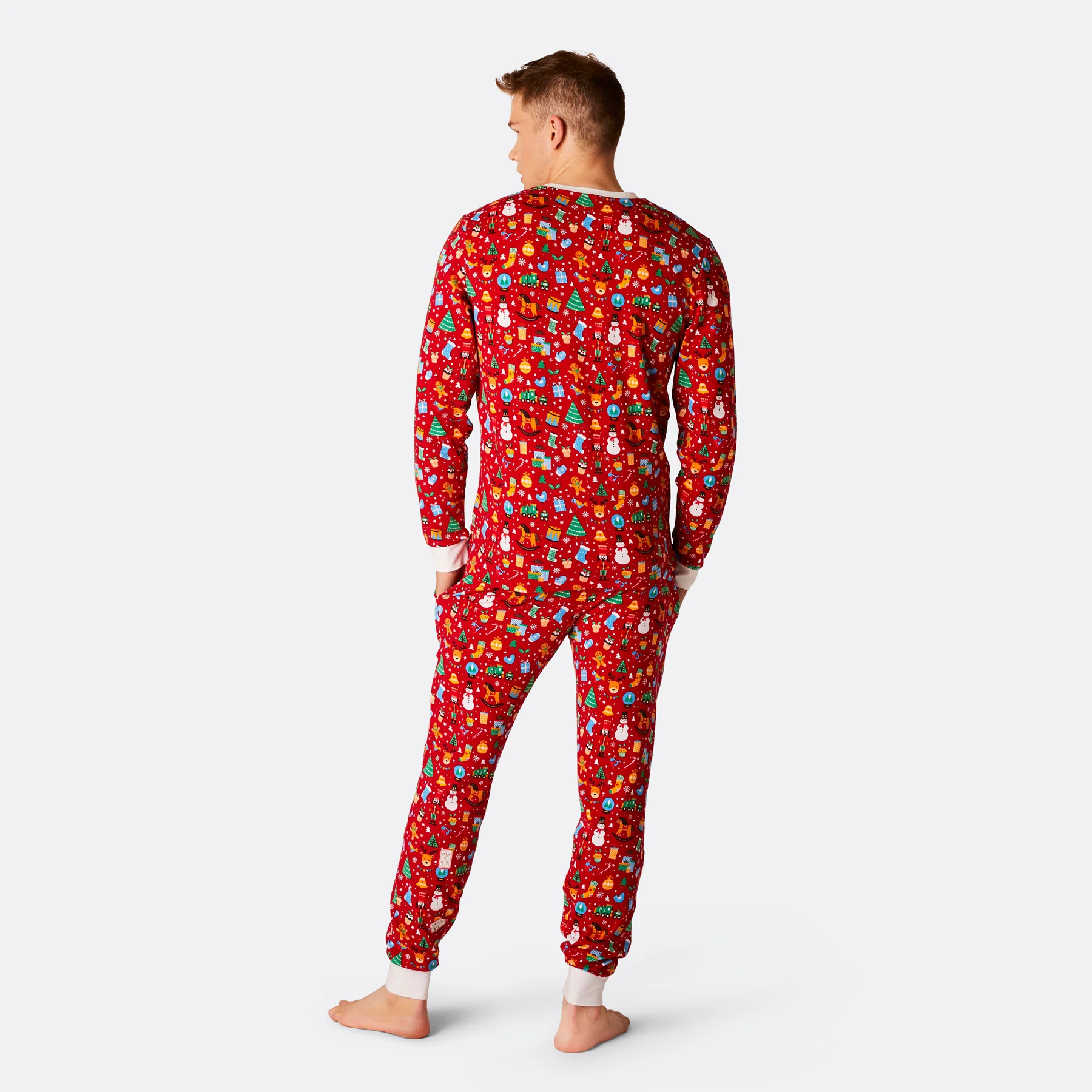 Men's Red Christmas Dream Christmas Pyjamas - Image 3