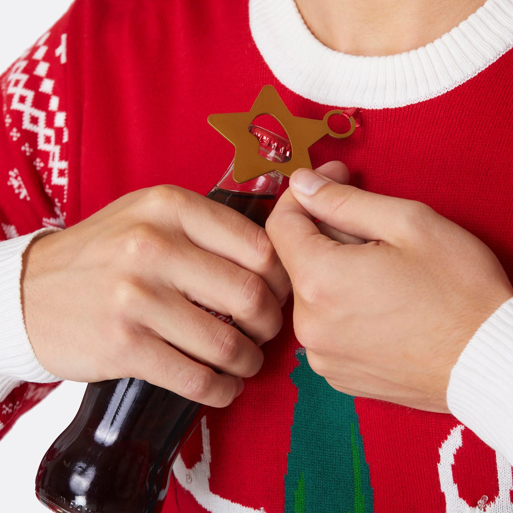 Men's Reinbeer Red Christmas Sweater - Image 4