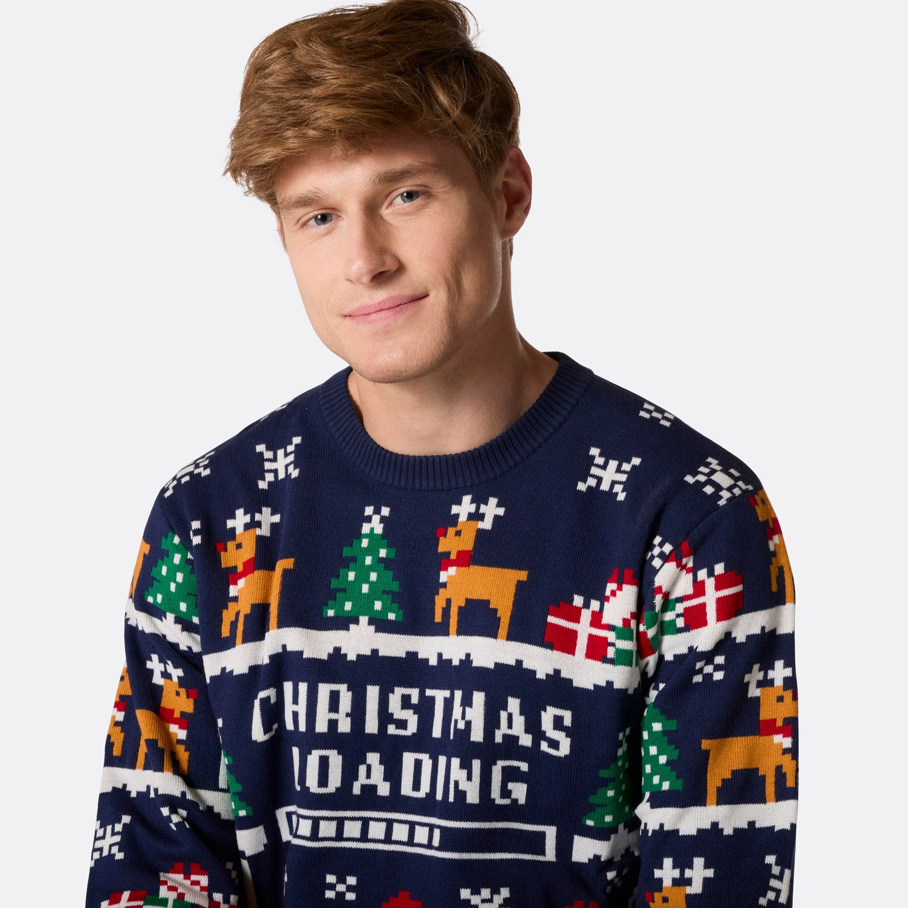 Men's Retro Video Game Christmas Sweater - Image 4