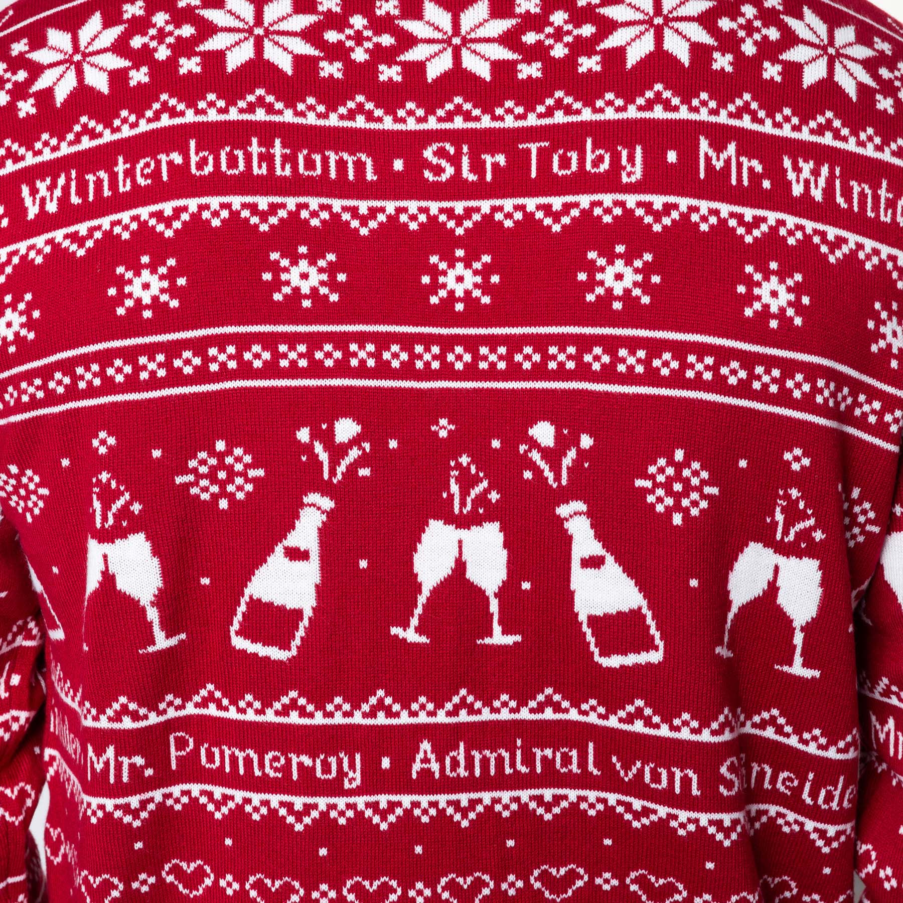 Men's The 90th Birthday Red Christmas Sweater - Image 6