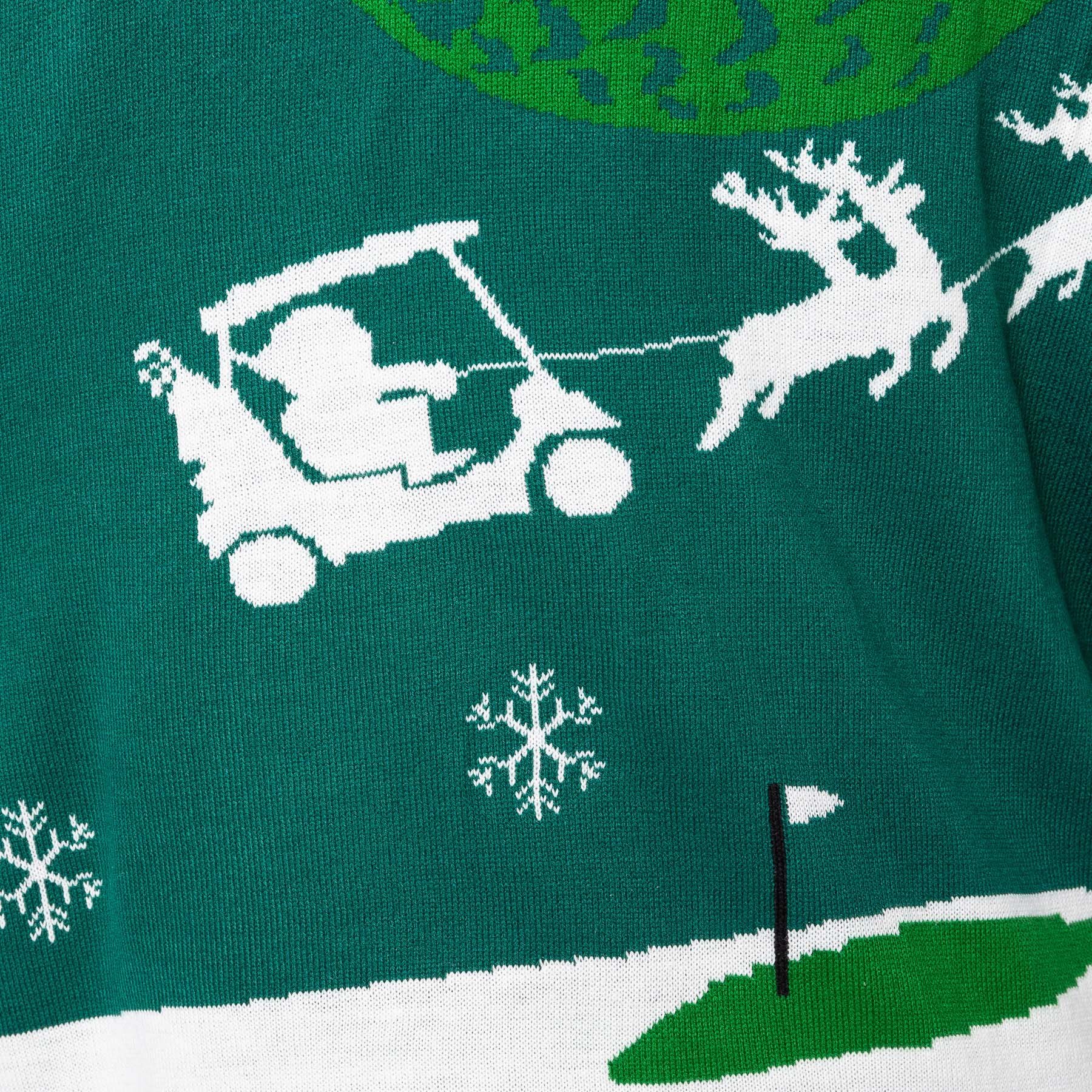 Men's Santa Golfer Christmas Sweater - Image 5