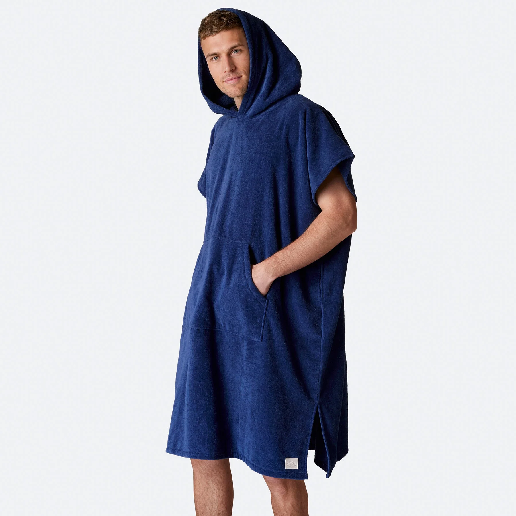 Navy Towel Poncho - Image 3