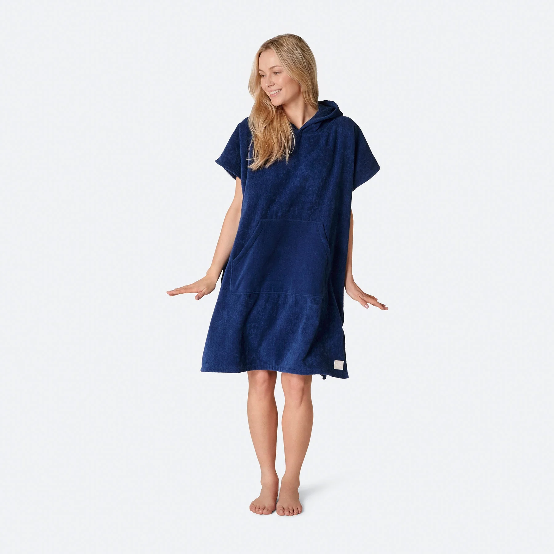 Navy Towel Poncho - Image 7