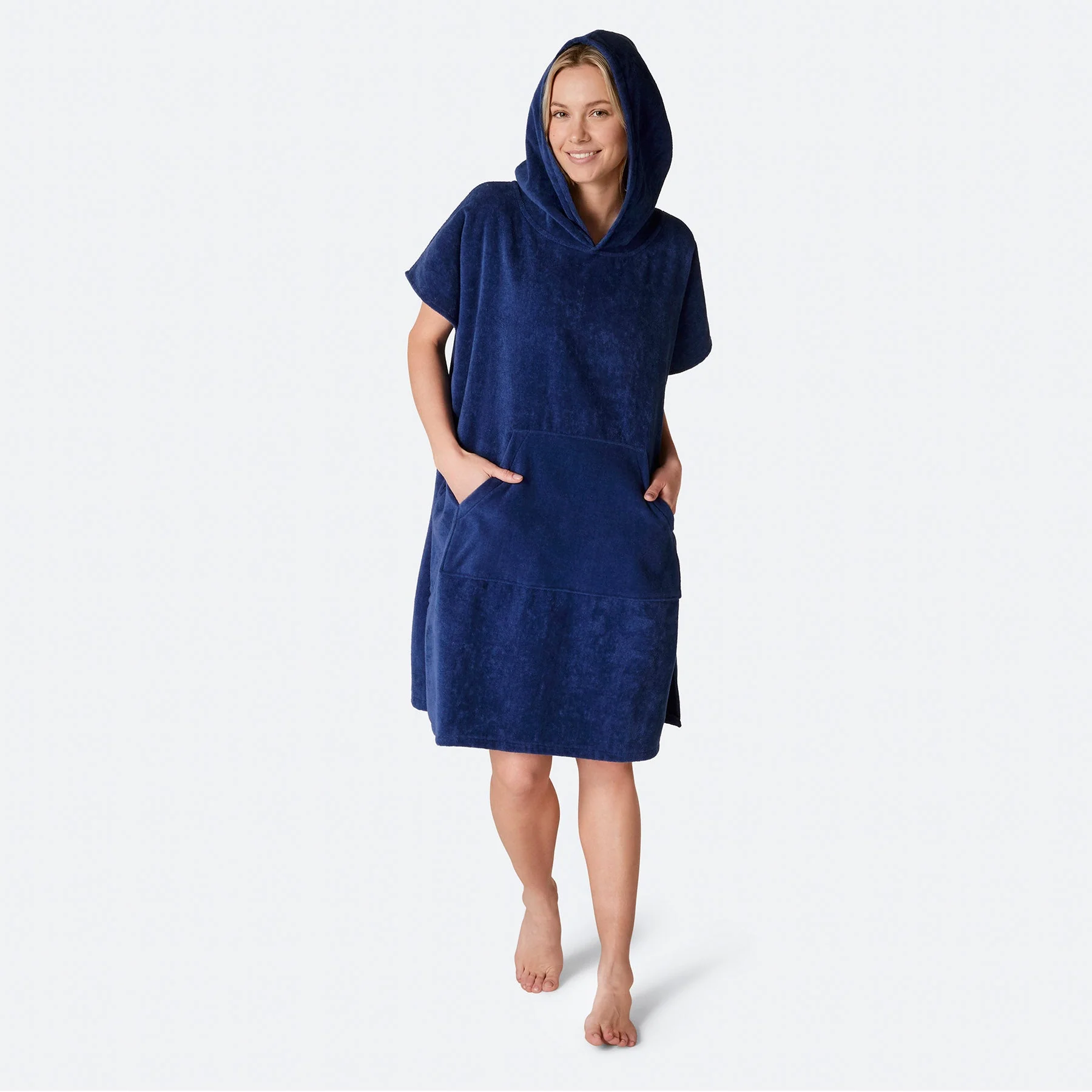 Navy Towel Poncho - Image 8