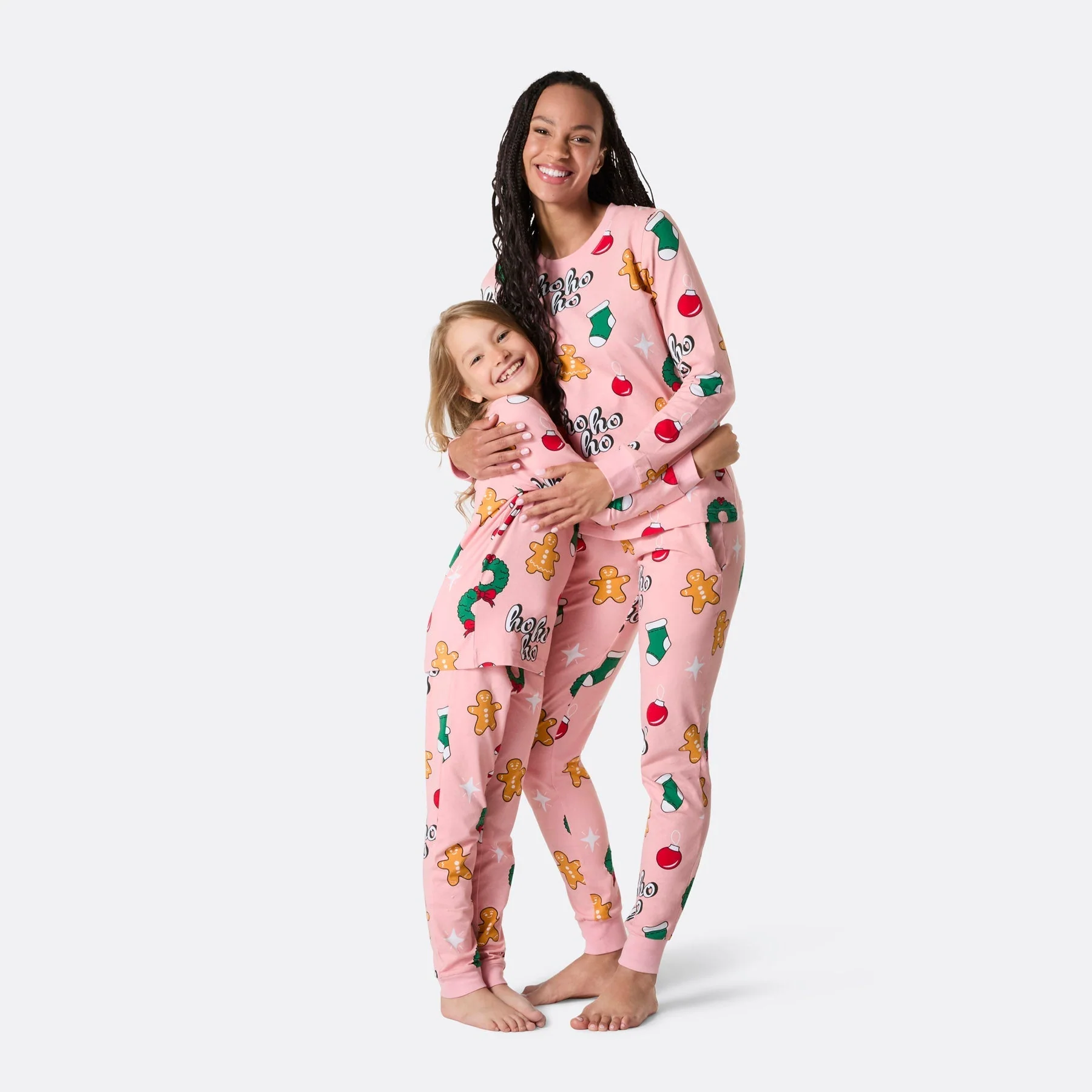 Pink Hohoho Christmas Pyjamas Family - Image 2