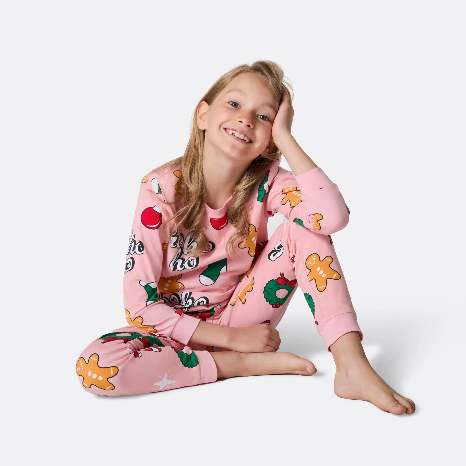 Pink Hohoho Christmas Pyjamas Family - Image 9