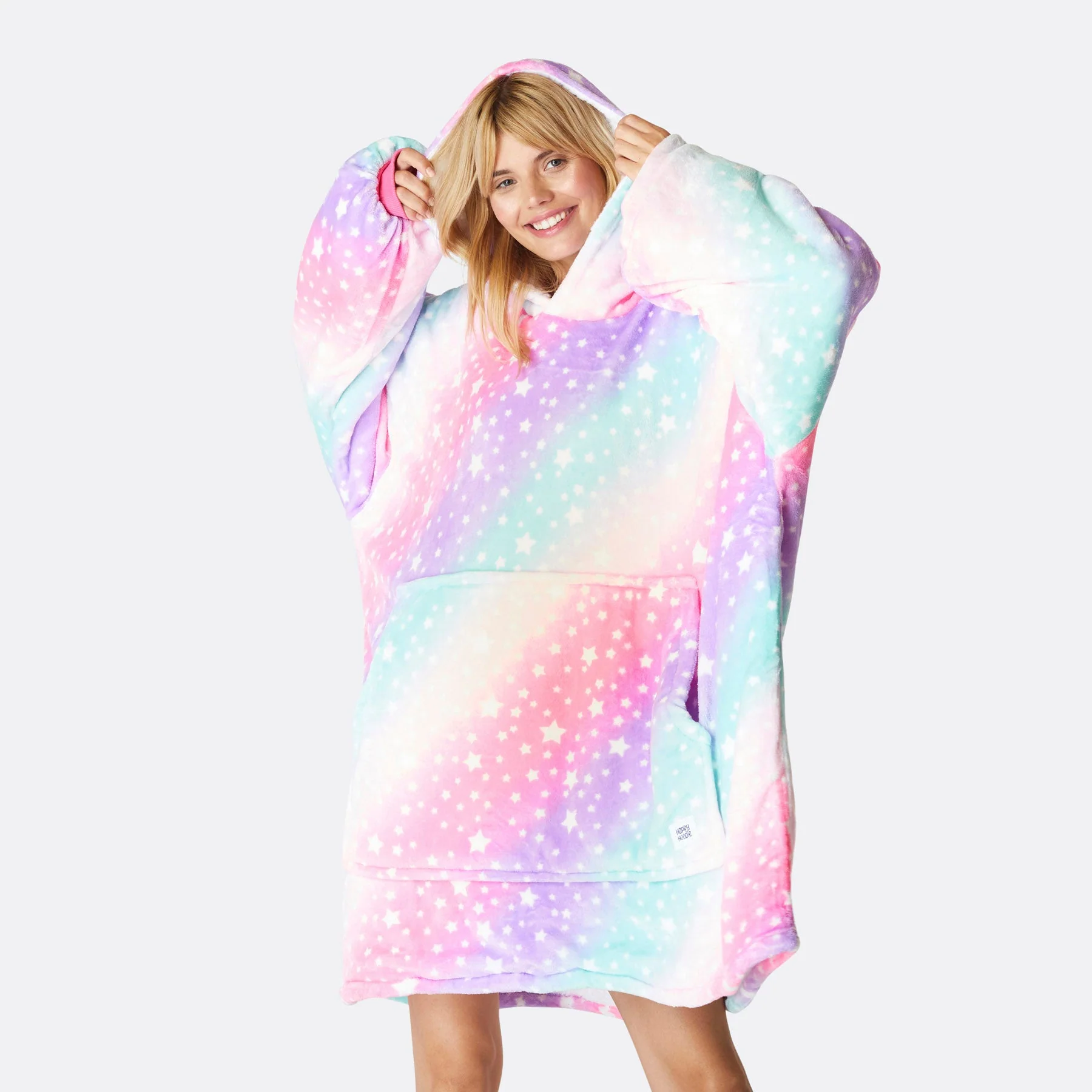 Pink Rainbow HappyHoodie - Image 2