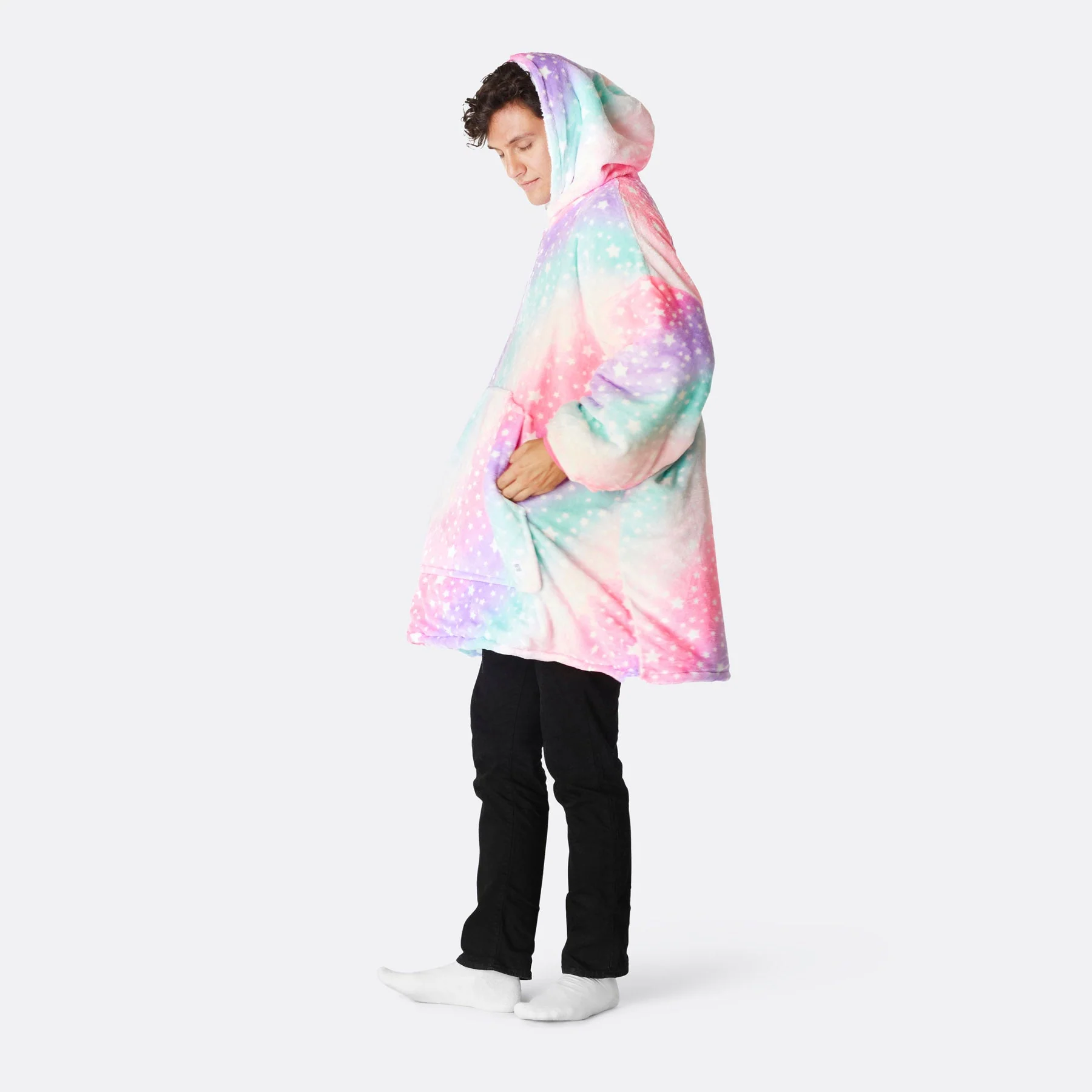 Pink Rainbow HappyHoodie - Image 4