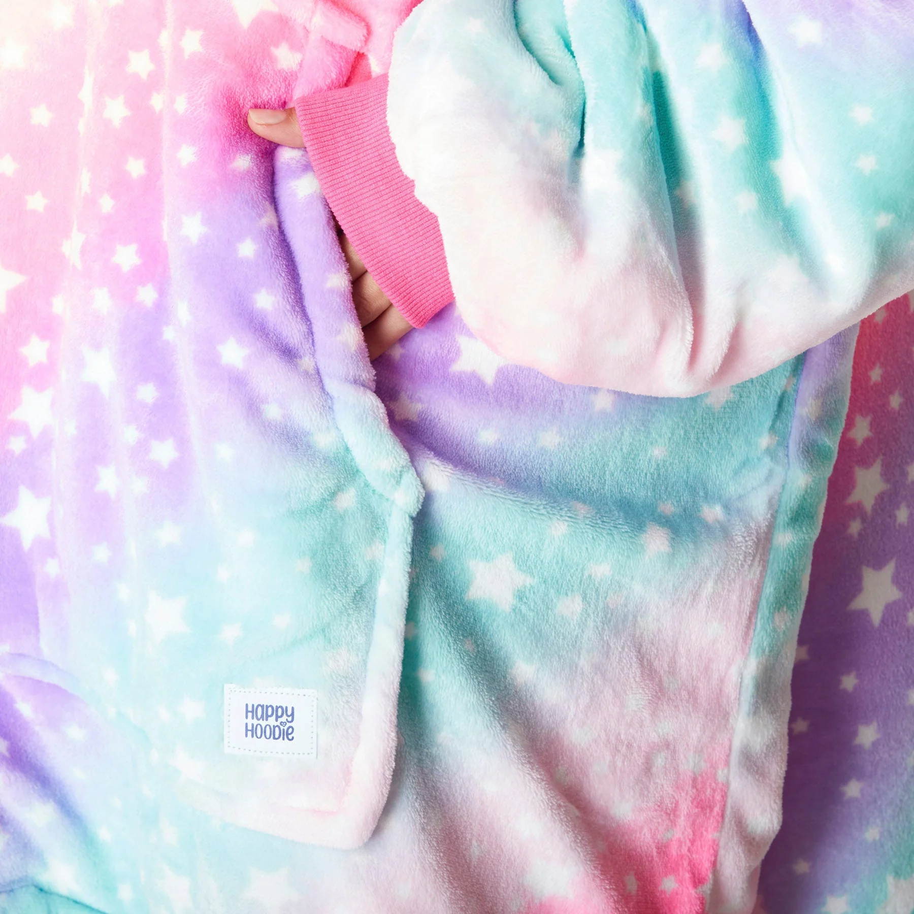 Pink Rainbow HappyHoodie - Image 7