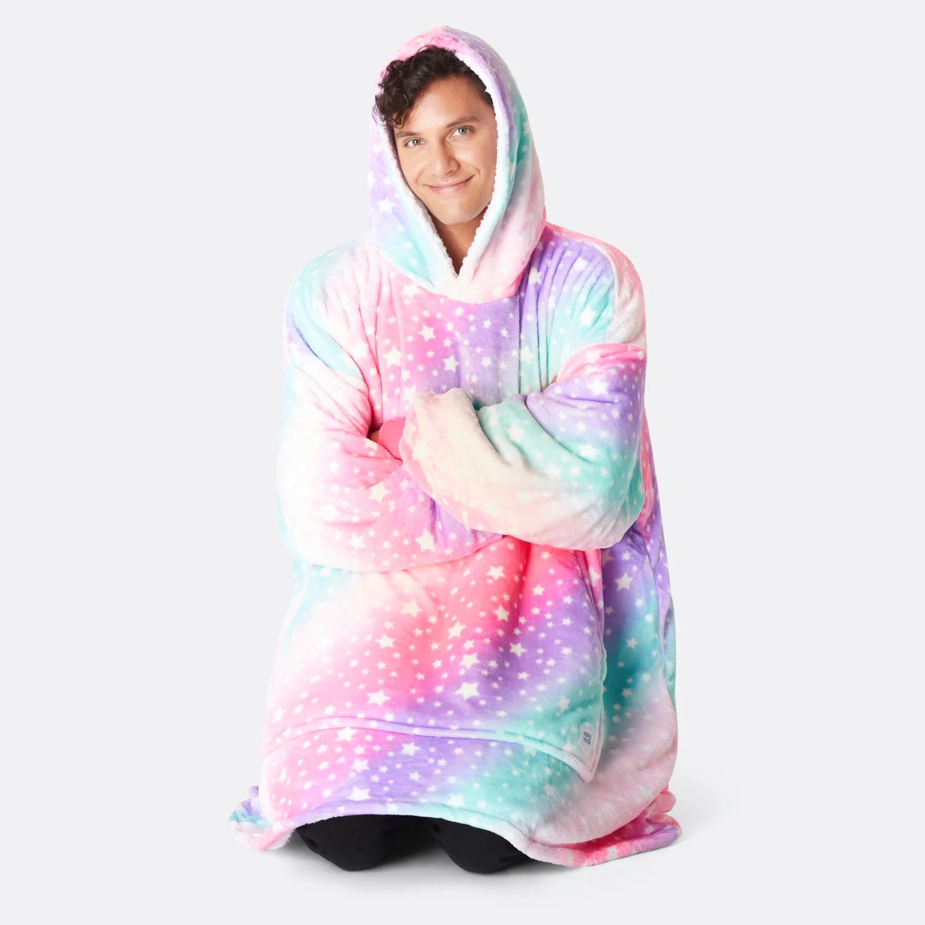 Pink Rainbow HappyHoodie - Image 8