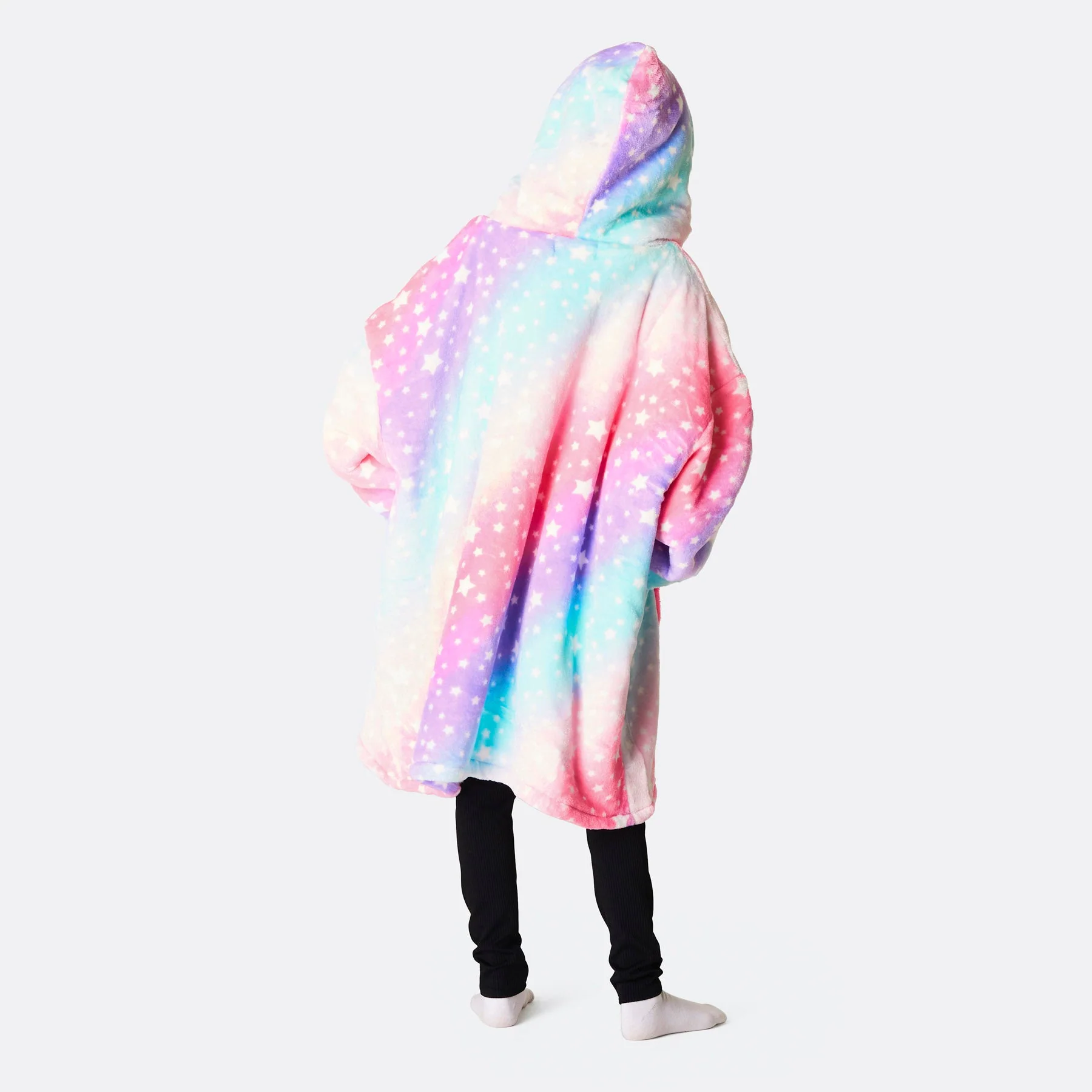 Kids' Pink Rainbow HappyHoodie - Image 4
