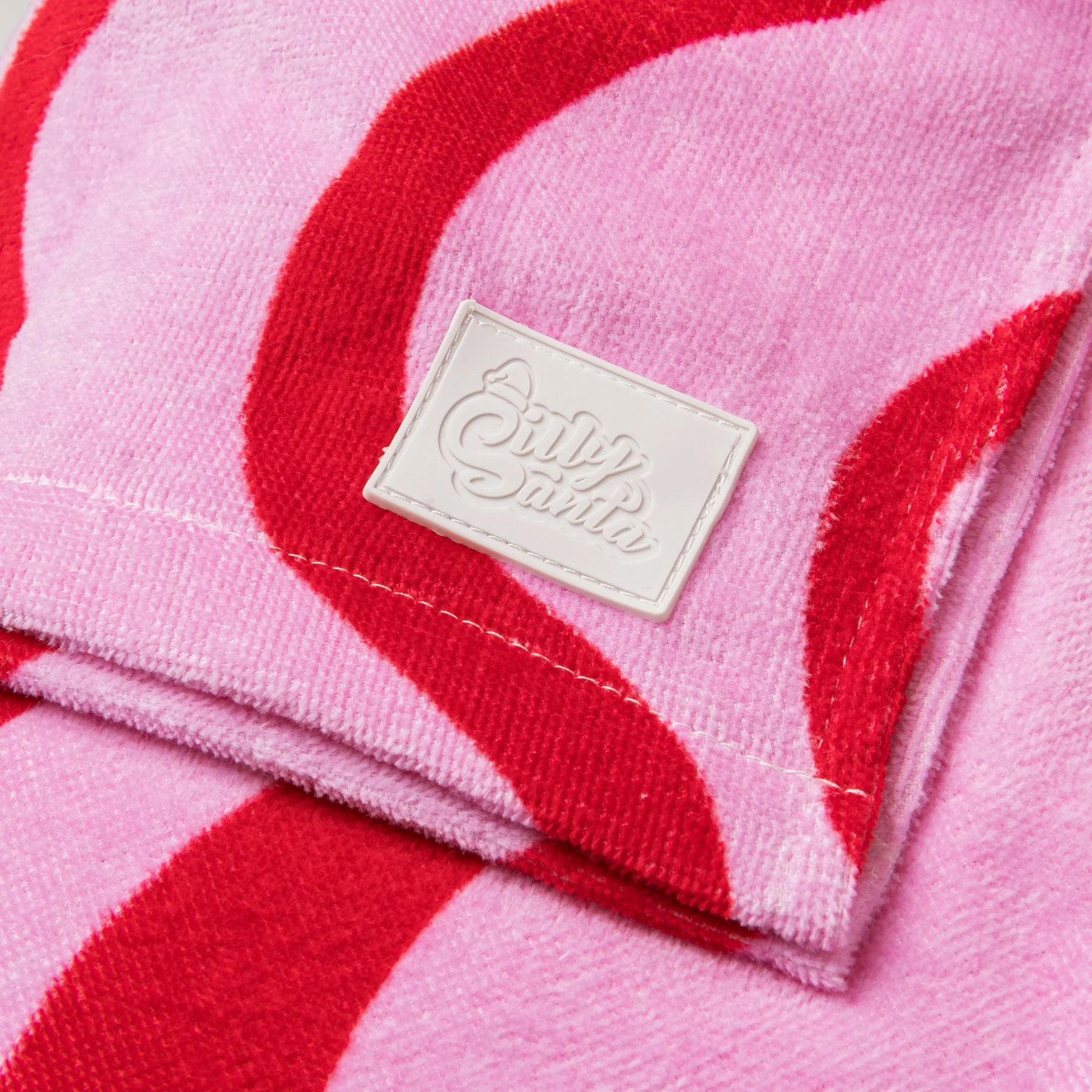 Pink Wavy Towel Poncho - Image 9