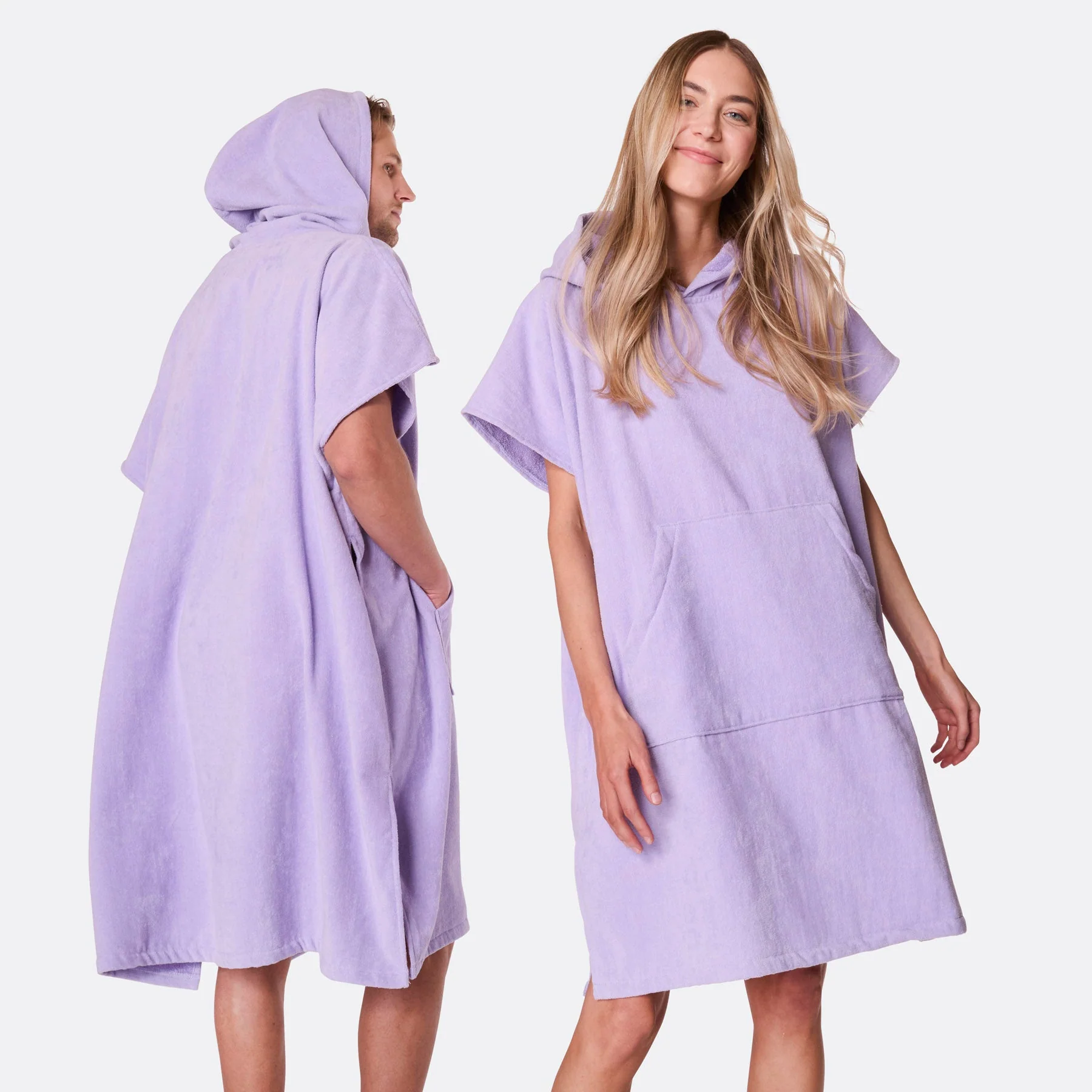 Purple Towel Poncho - Image 2