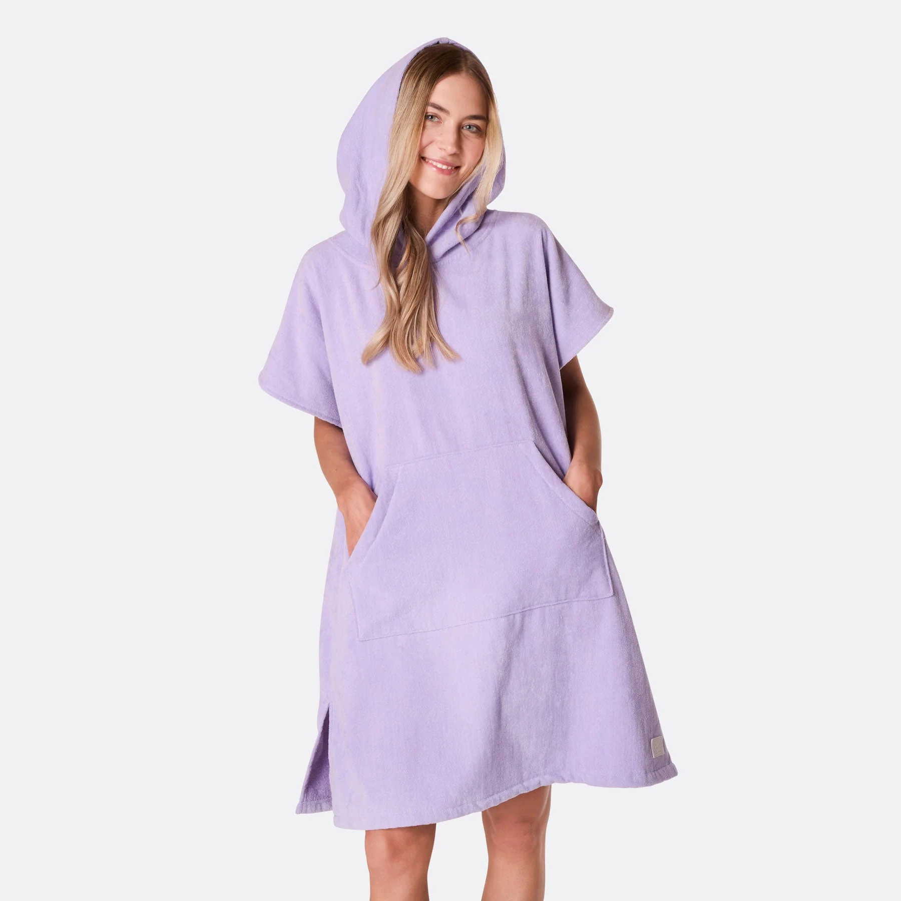 Purple Towel Poncho - Image 3