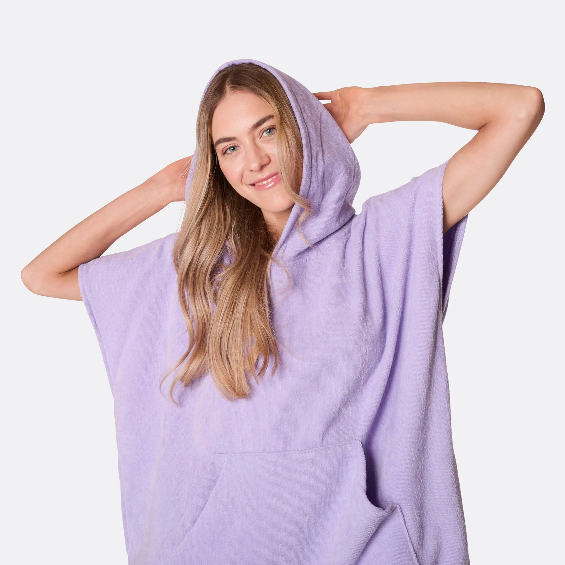 Purple Towel Poncho - Image 8