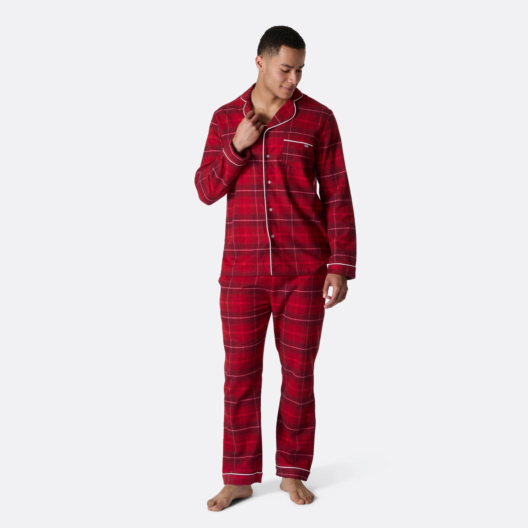 Red Flannel Christmas Pyjamas Family - Image 4