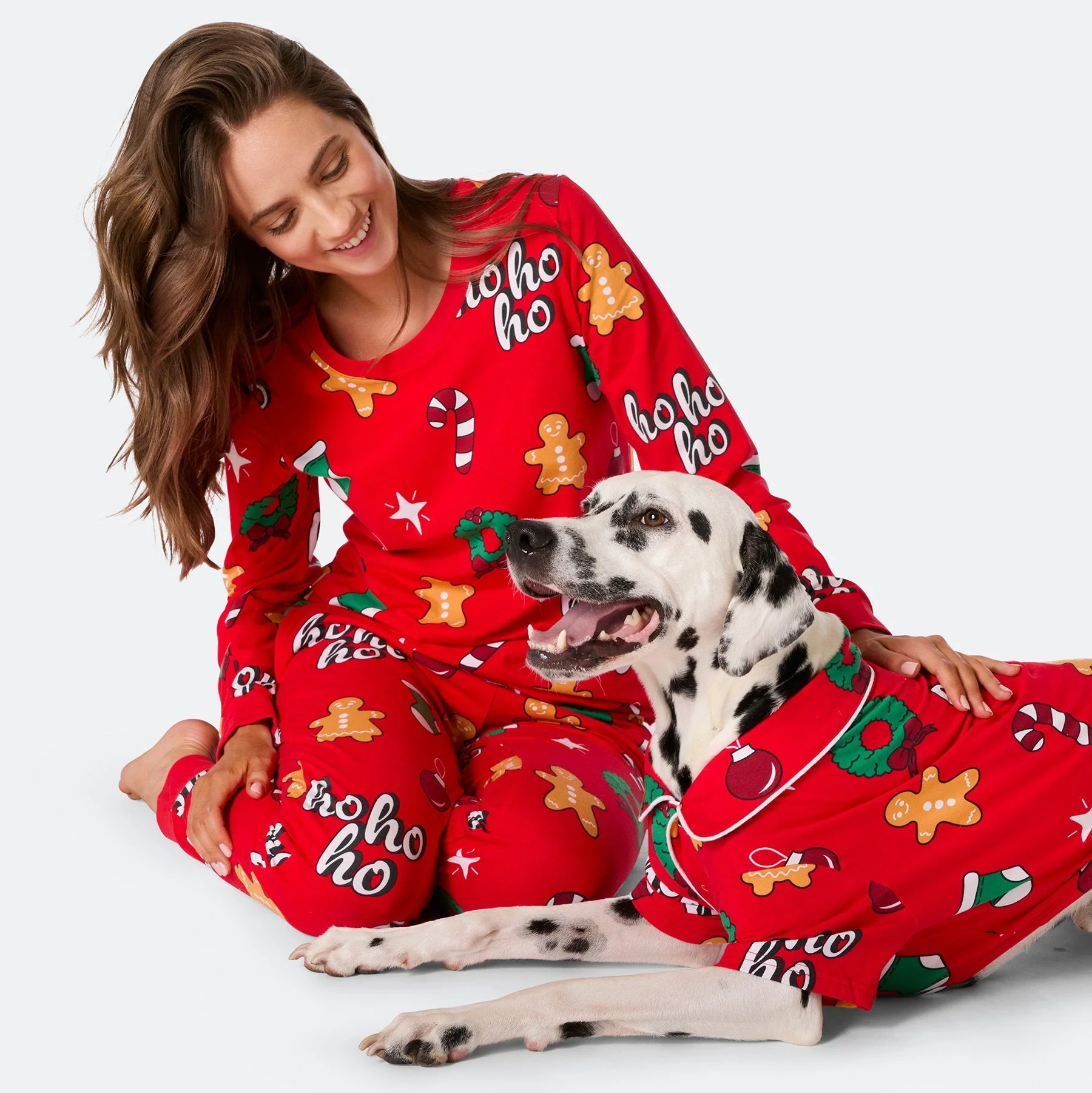 Red Hohoho Christmas Pyjamas Family - Image 11