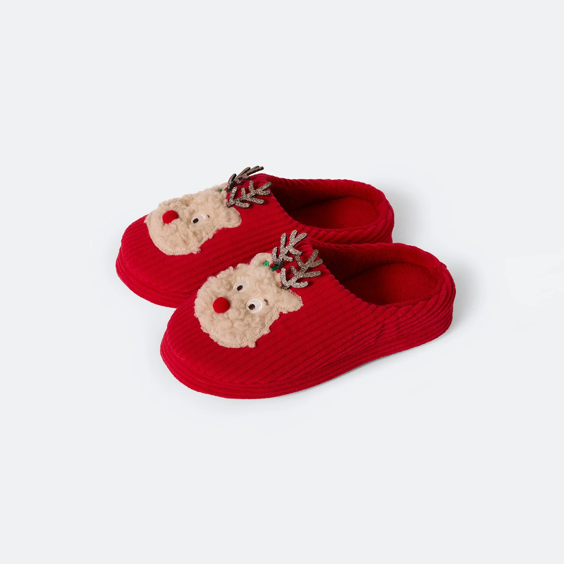 Reindeer Christmas Slippers - Image 3