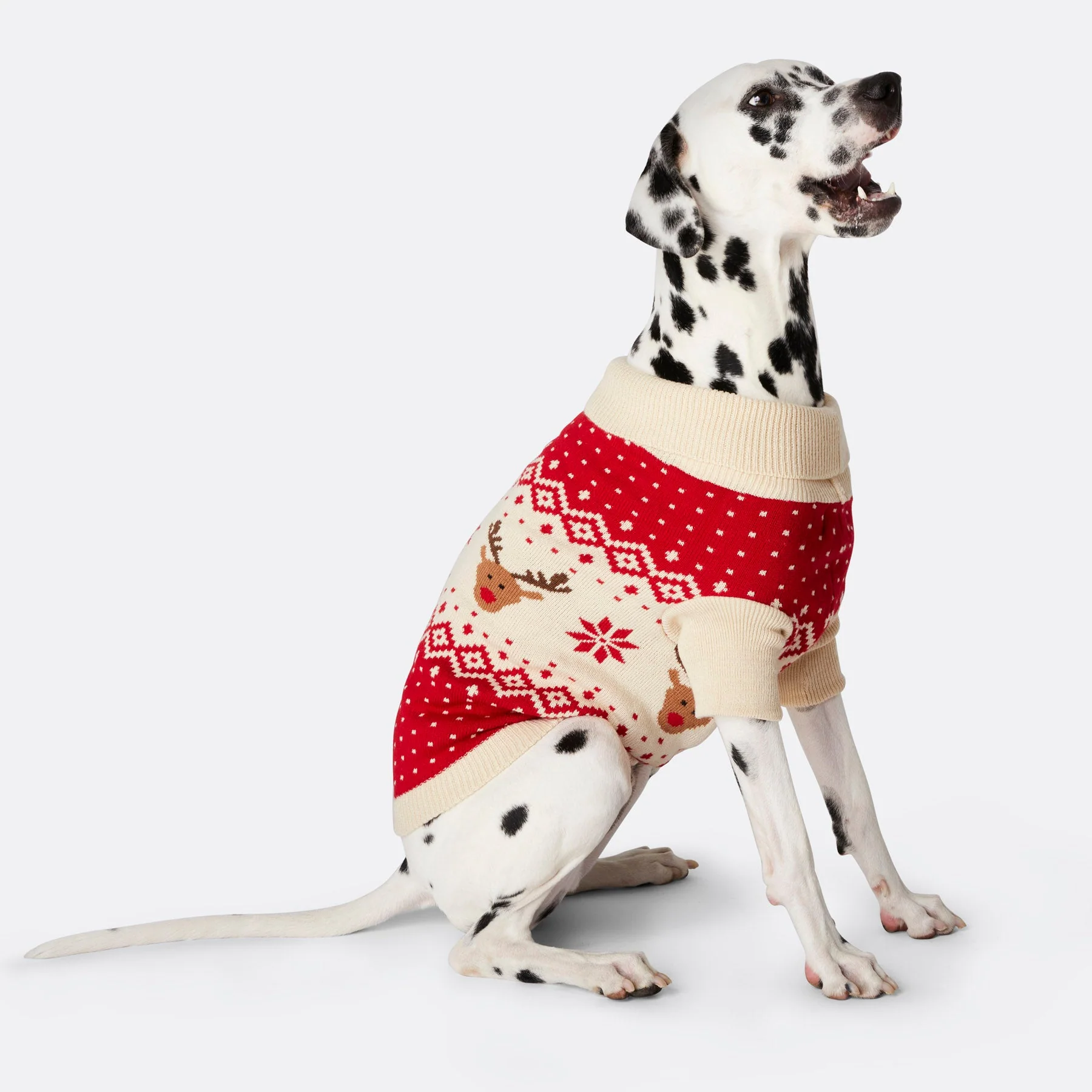 Retro Reindeer Christmas Sweater for Dogs - Image 3