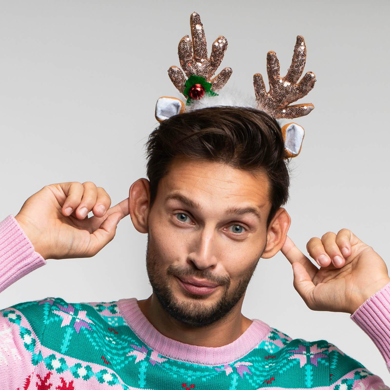 Sequin Reindeer Headband - Image 2