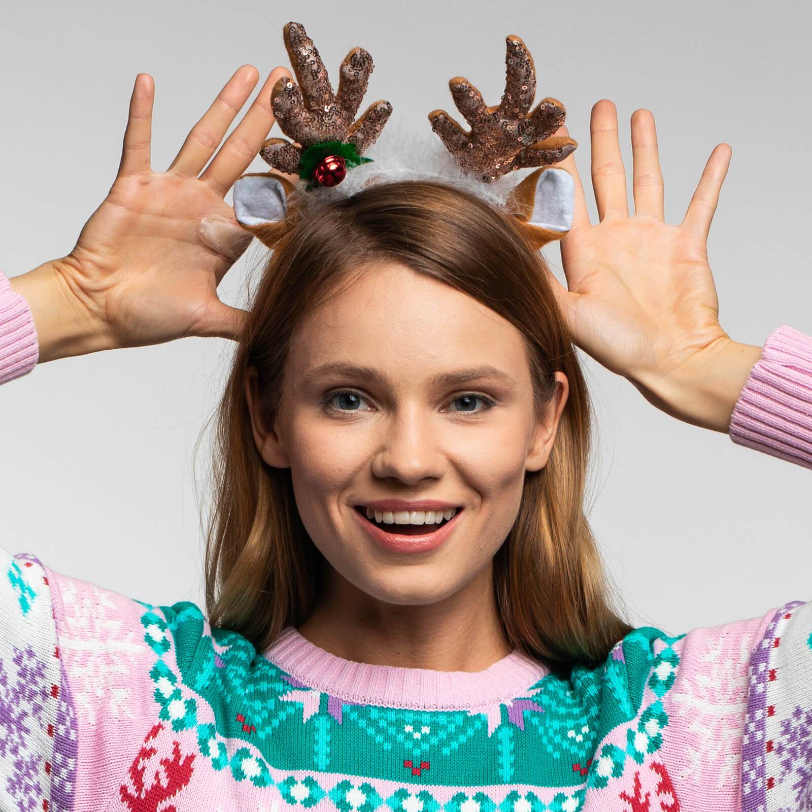Sequin Reindeer Headband - Image 3