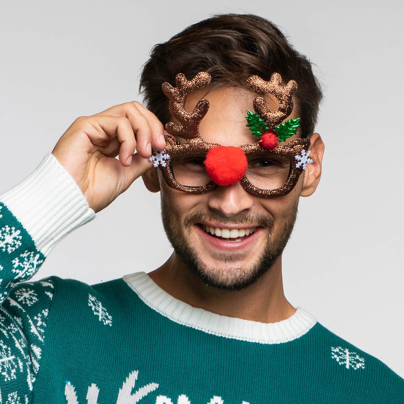 Shiny Reindeer Glasses - Image 2