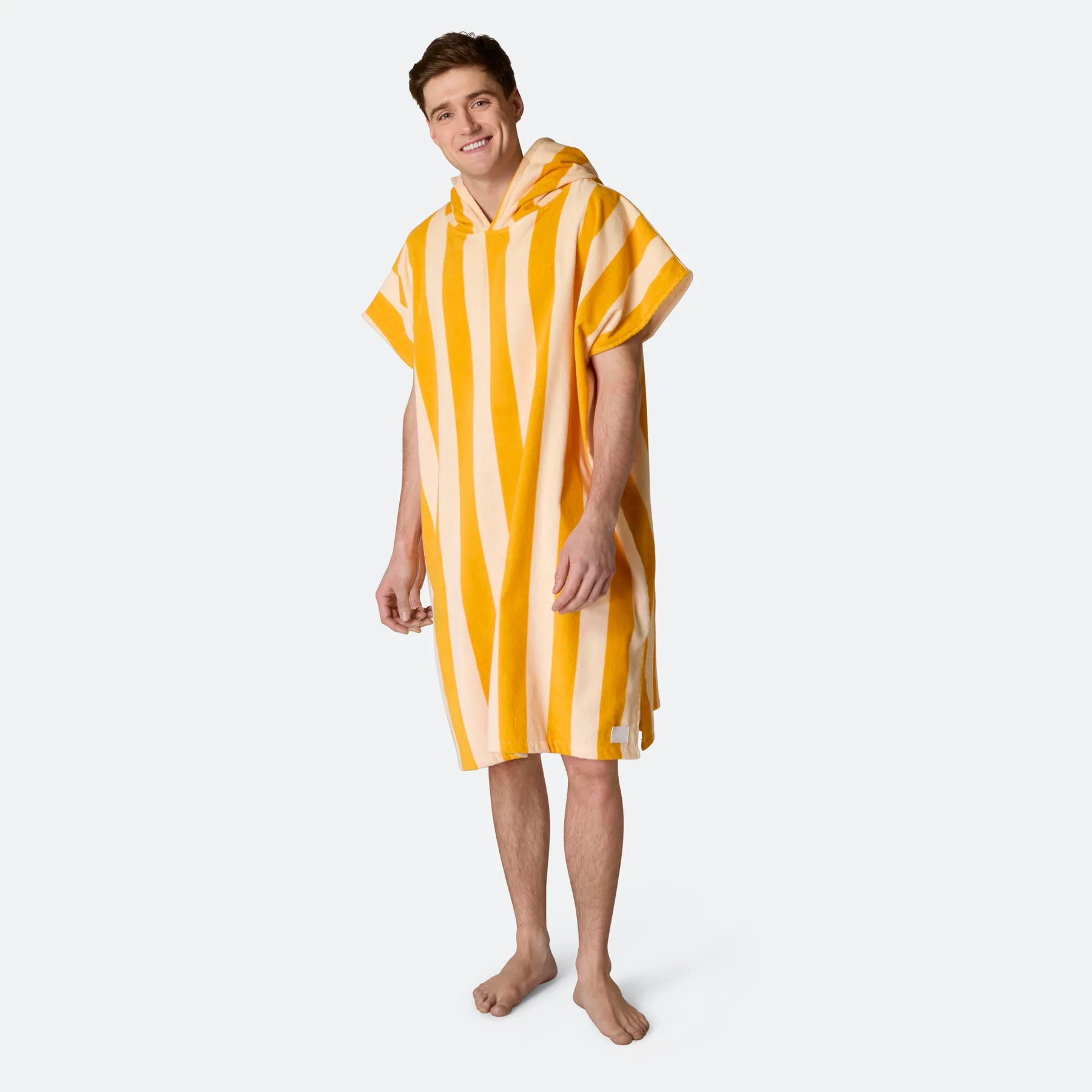 Striped Yellow Towel Poncho - Image 14