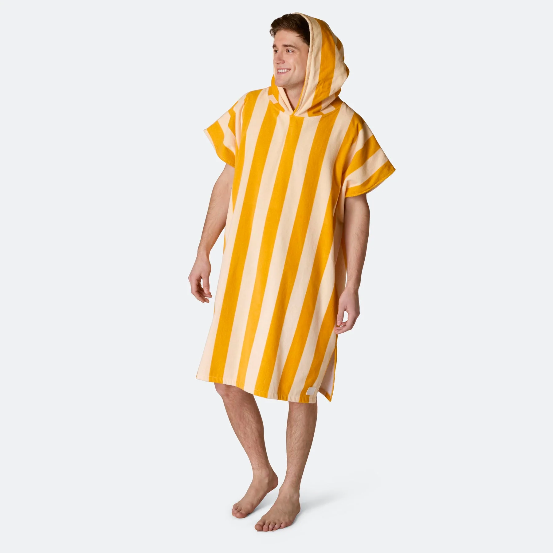 Striped Yellow Towel Poncho - Image 16