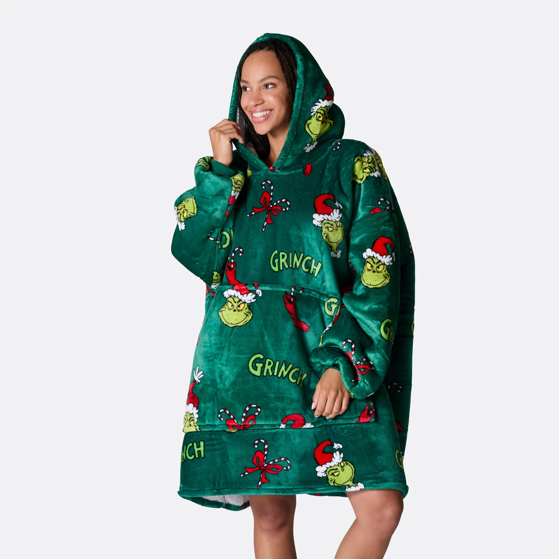 The Grinch Green HappyHoodie - Image 7