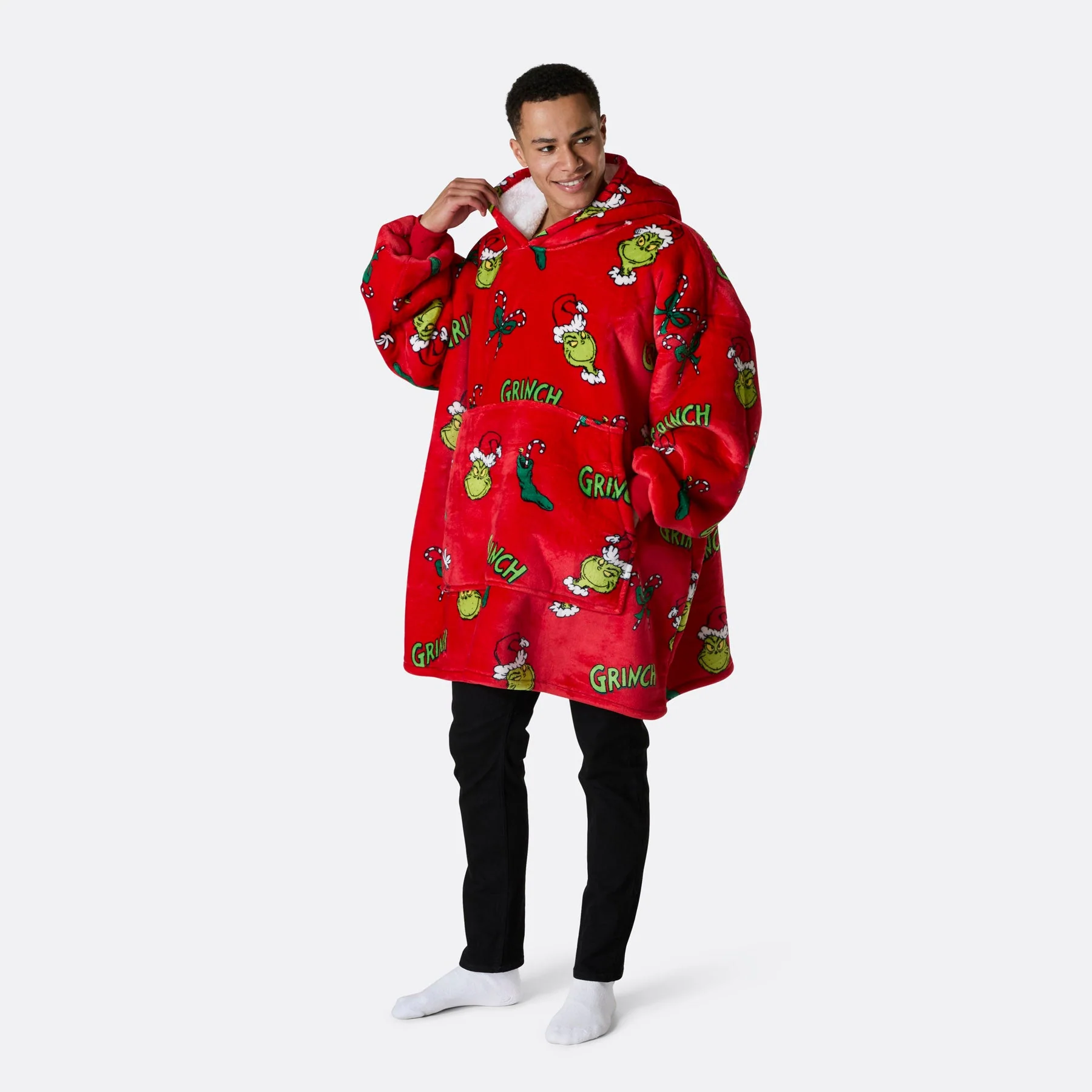 The Grinch Red HappyHoodie - Image 2