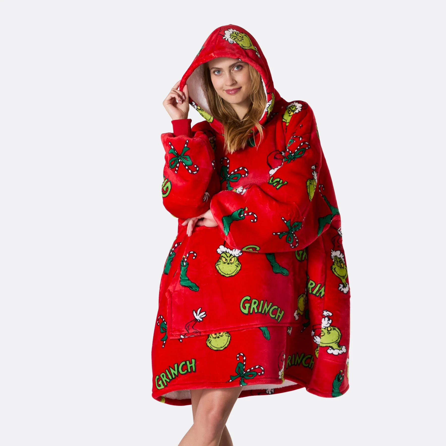The Grinch Red HappyHoodie - Image 3