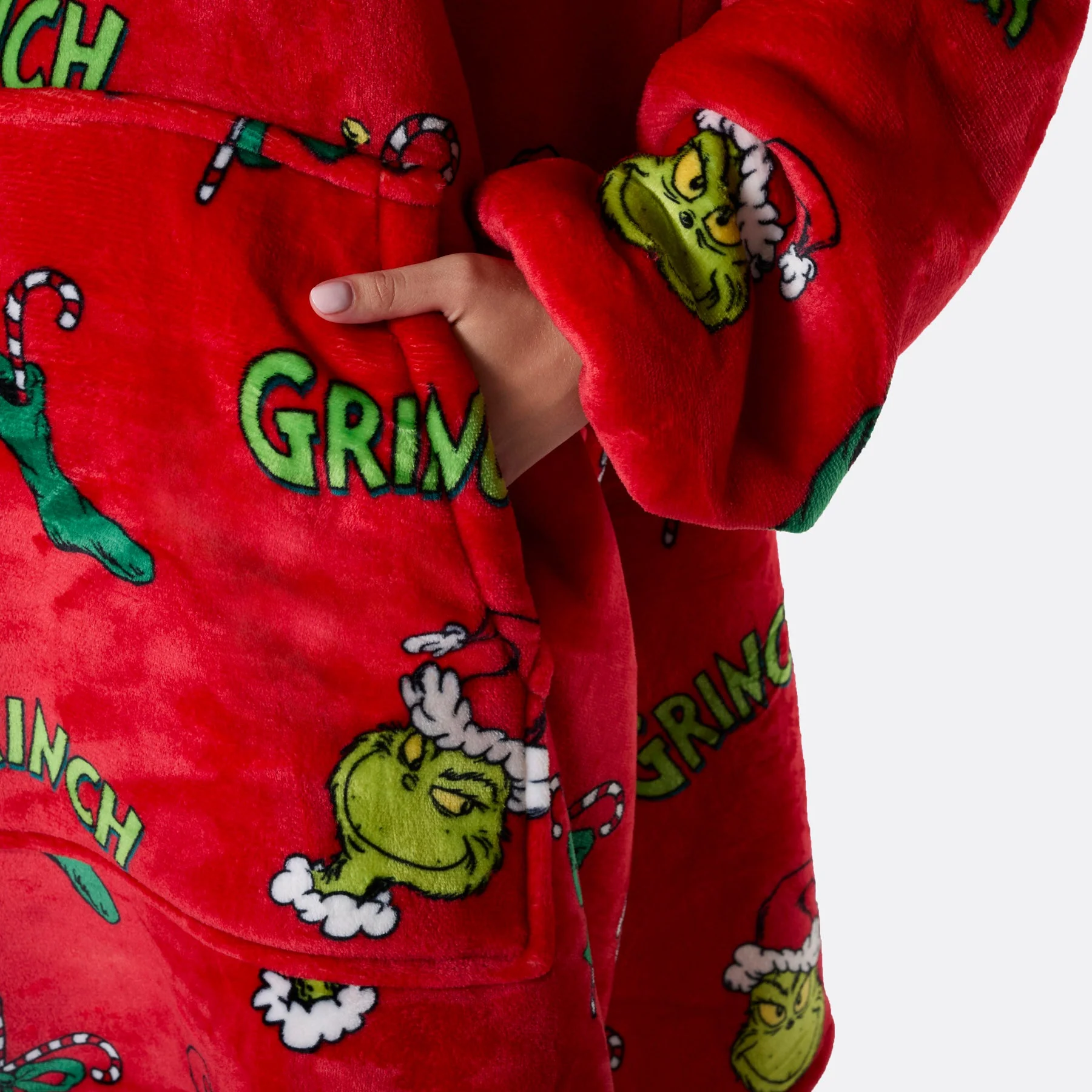 The Grinch Red HappyHoodie - Image 9
