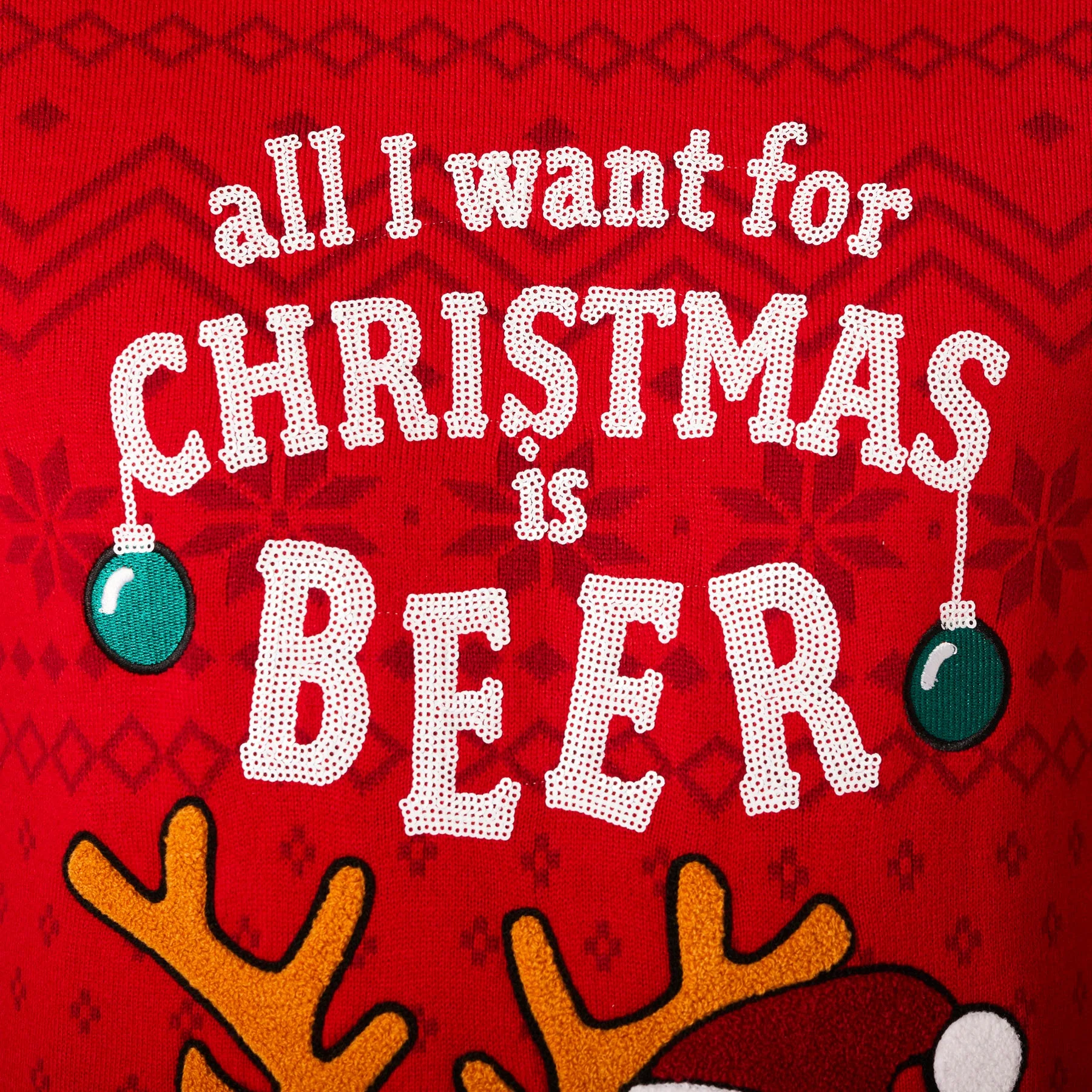 Women's Beer Christmas Sweater - Image 4