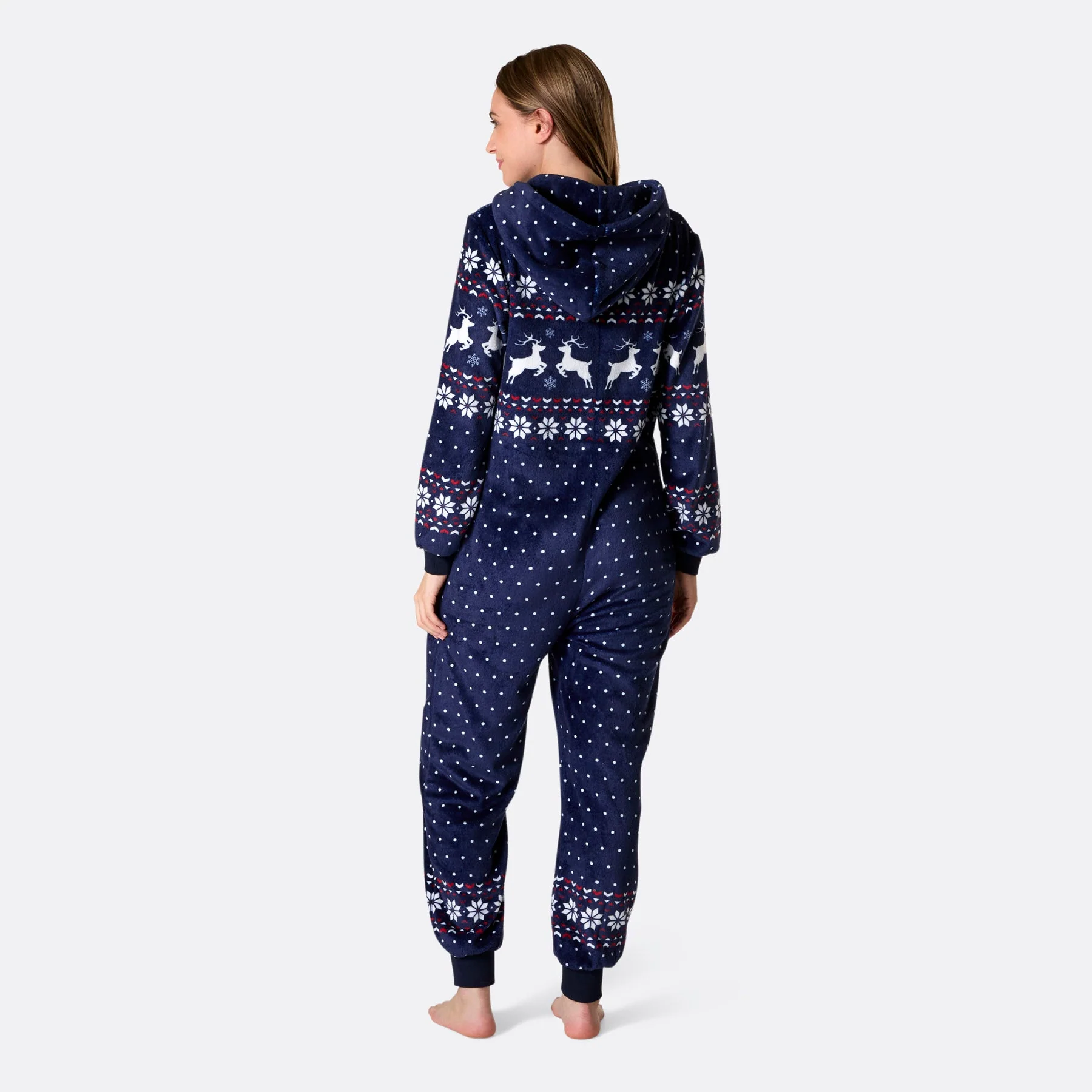 Women's Blue Christmas Onesie - Image 4