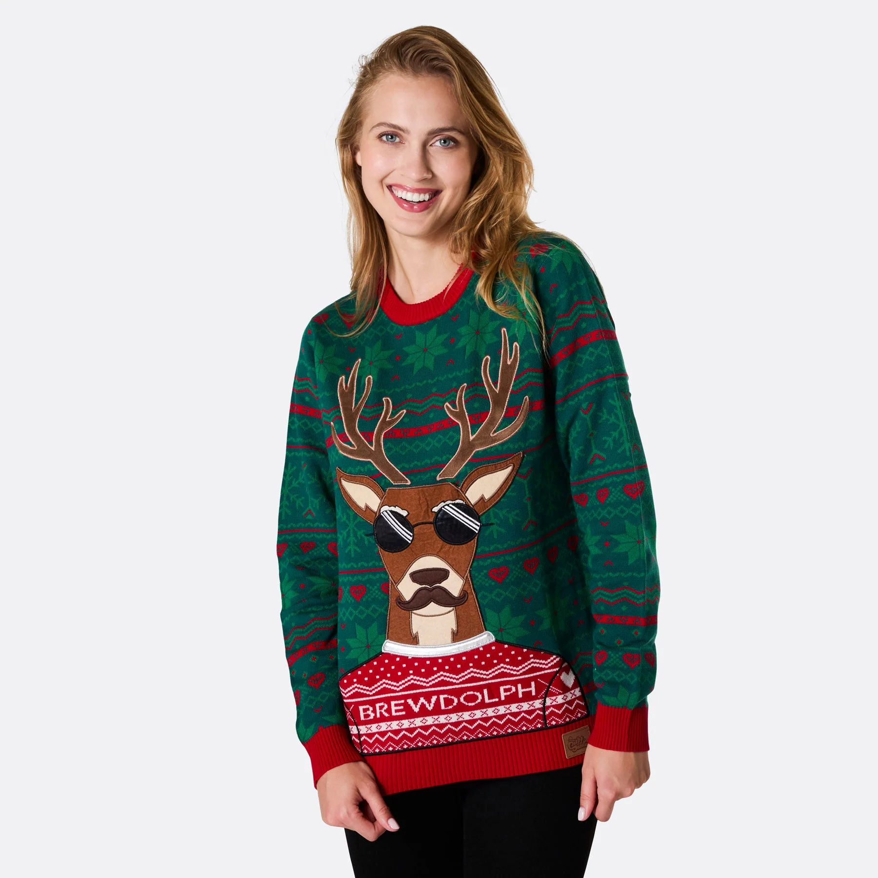 Women's Brewdolph Christmas Sweater - Image 4