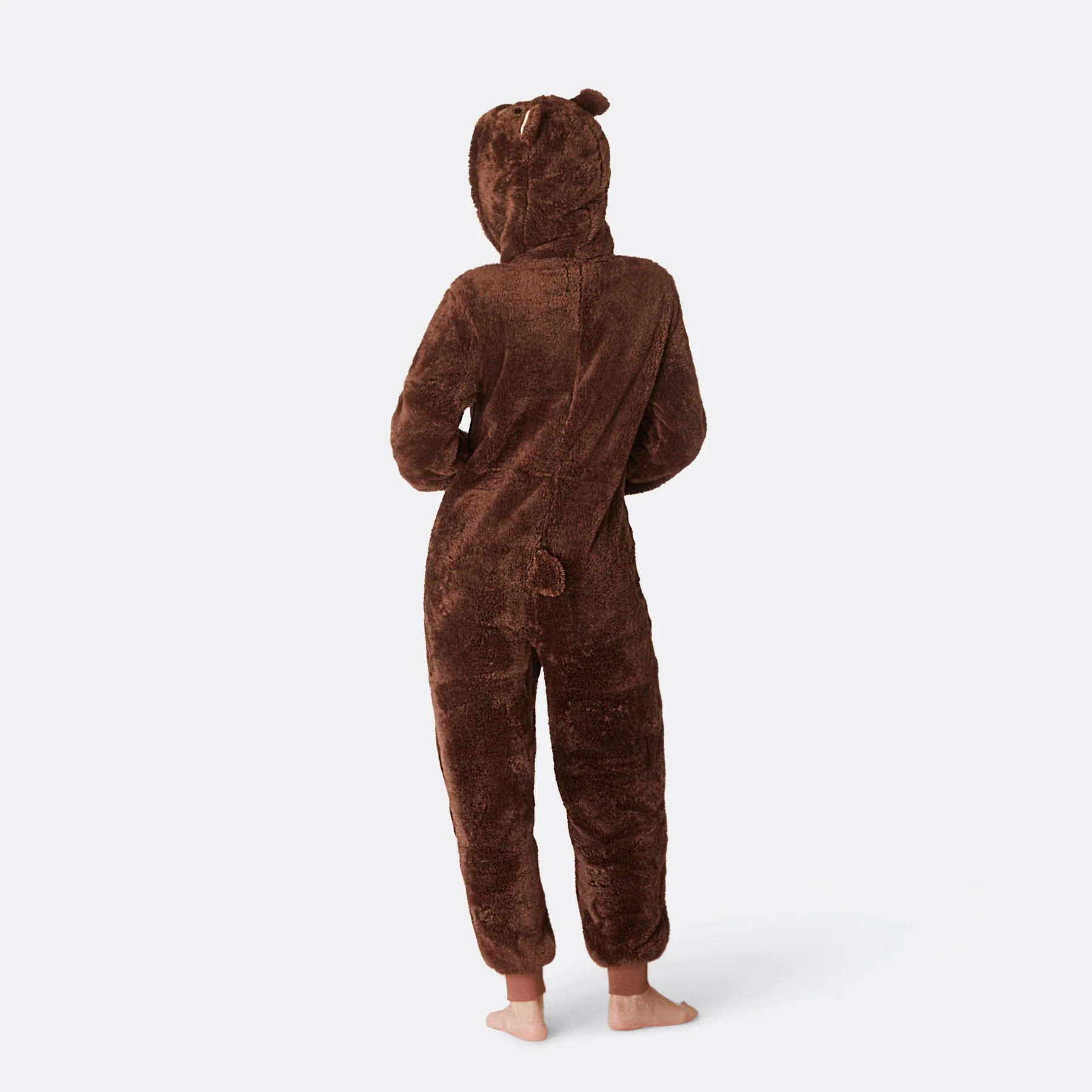 Women's Brown Teddy Bear Onesie - Image 3