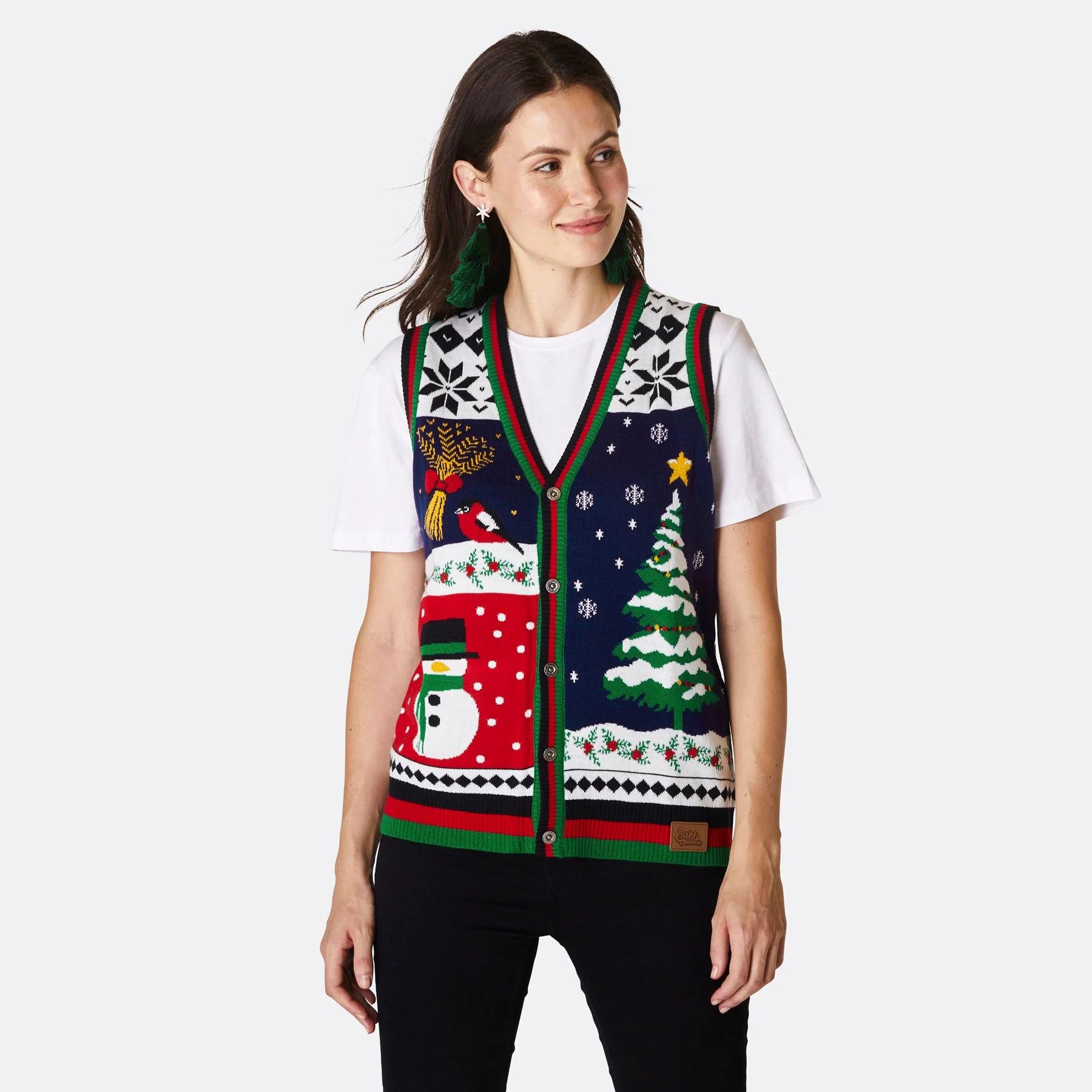 Women's Christmas Waistcoat - Image 2