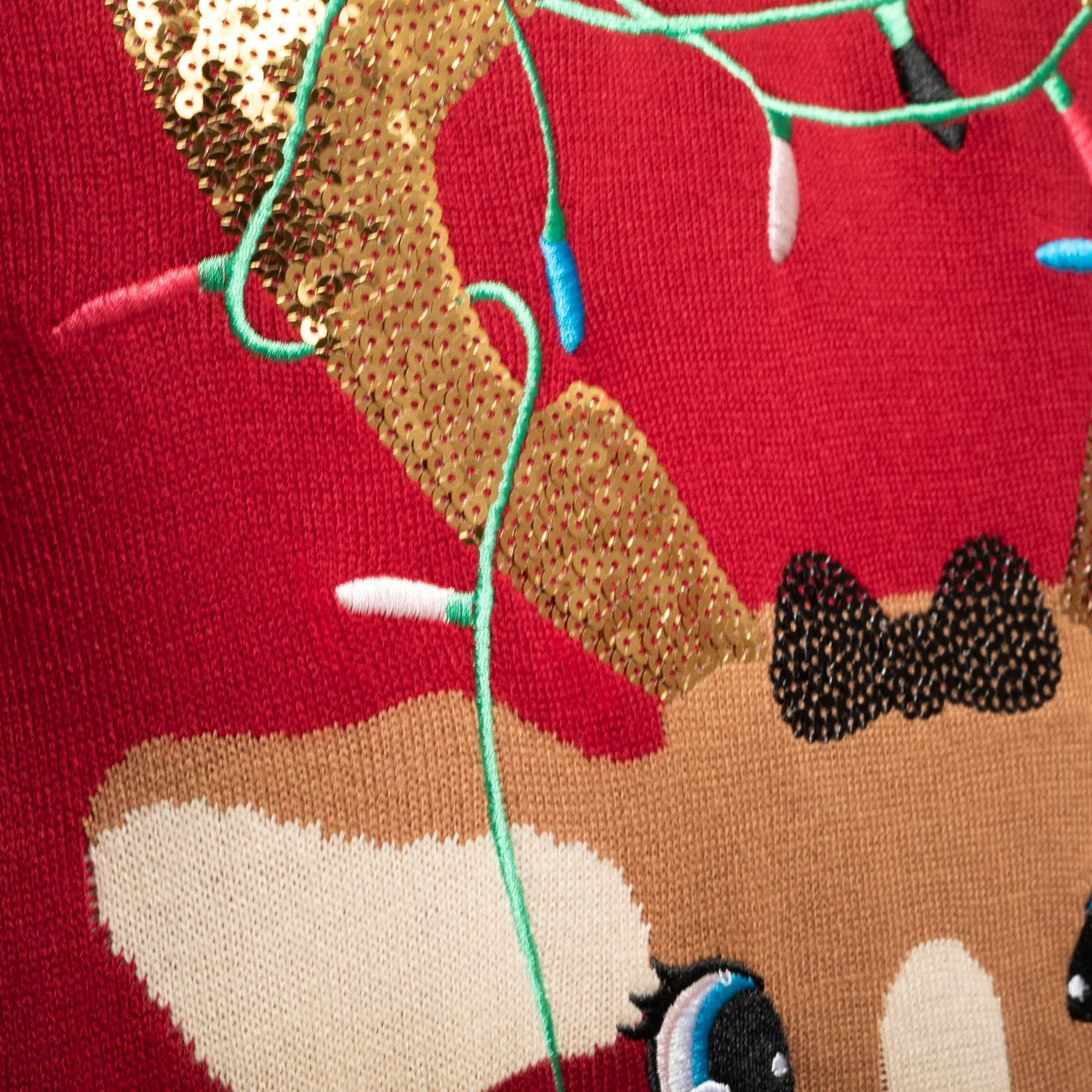 Women's Cute Reindeer Christmas Sweater - Image 5