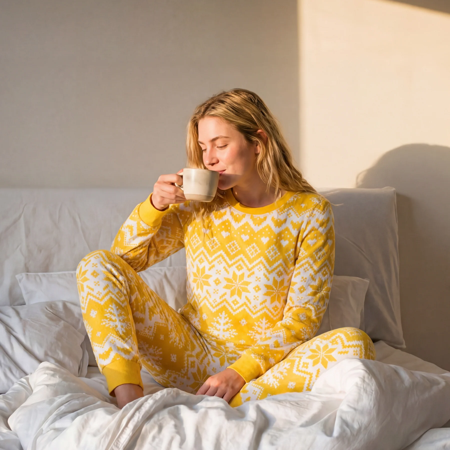 Women's Knit Print Easter Pyjamas