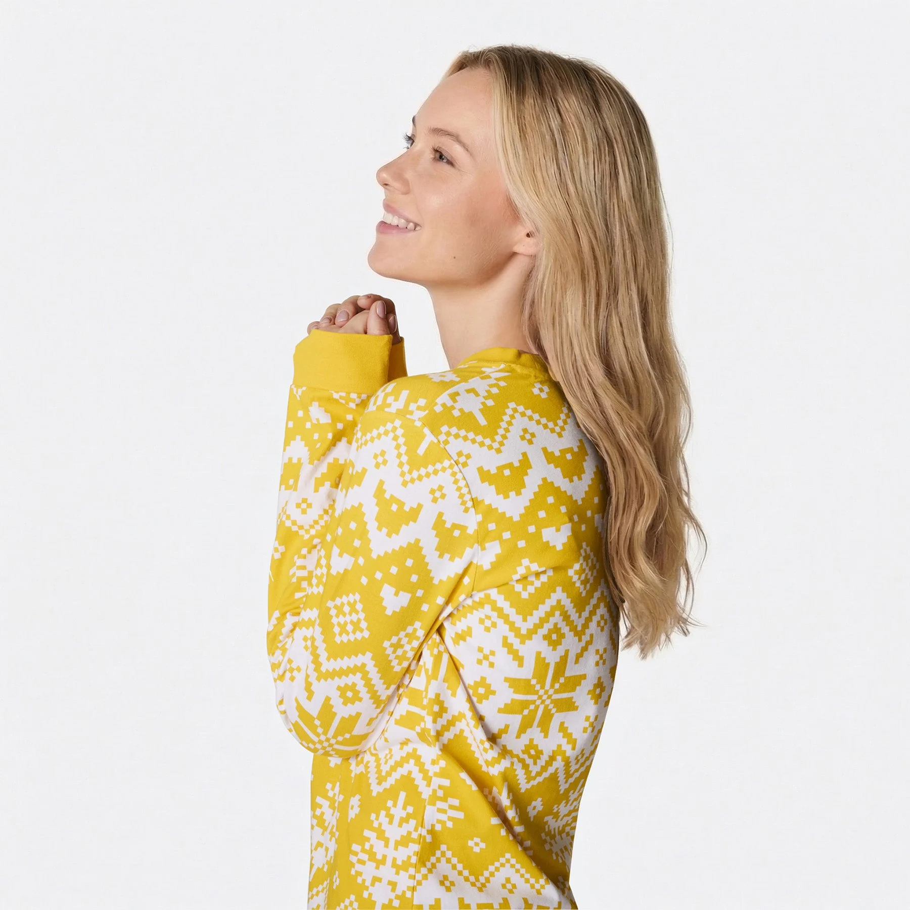 Women's Knit Print Easter Pyjamas - Image 2