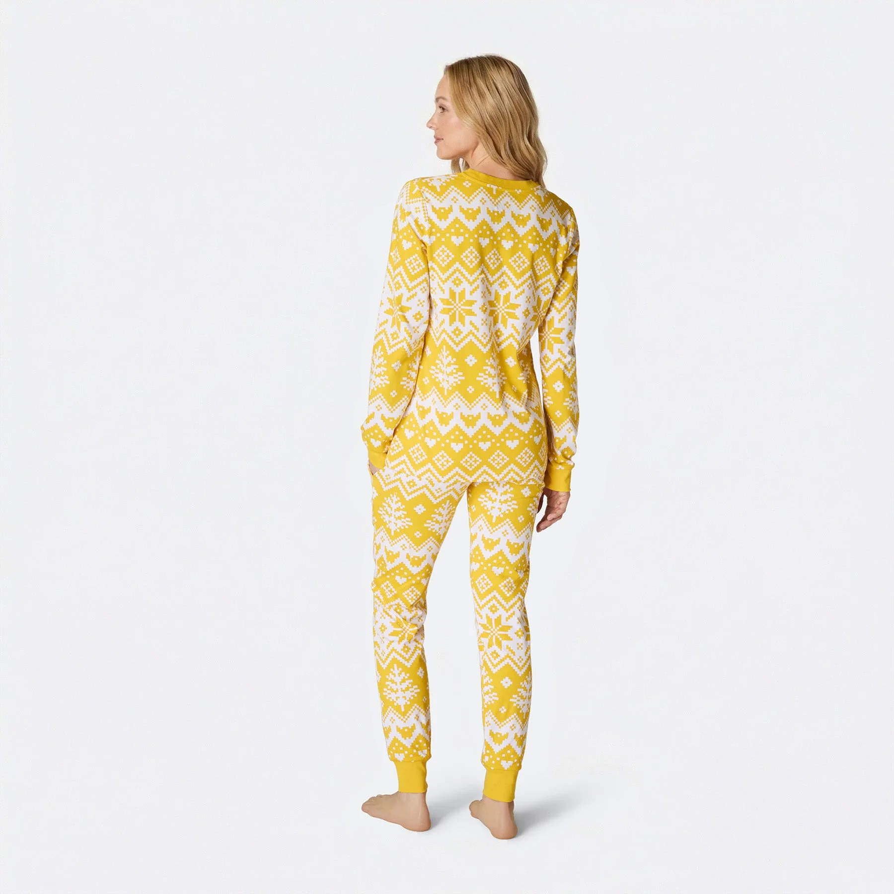 Women's Knit Print Easter Pyjamas - Image 3